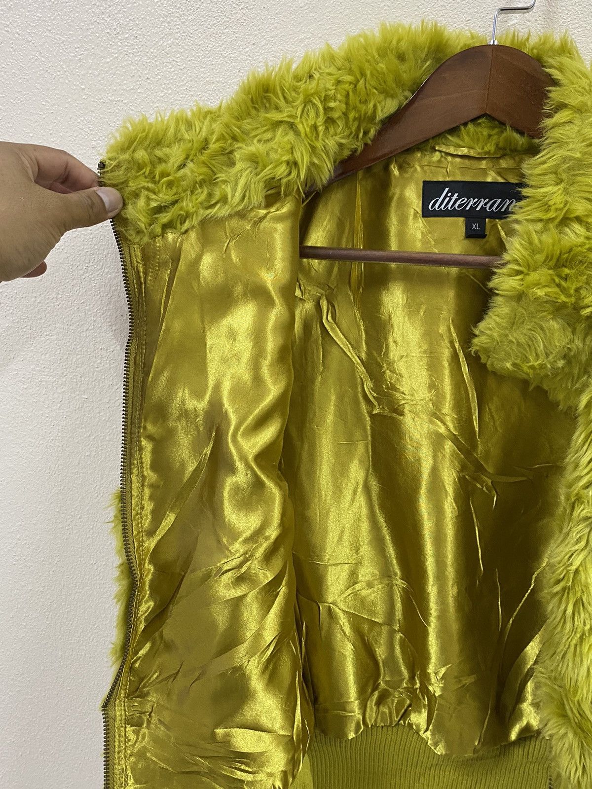 Japanese Brand × Vintage Vtg Diterrane Fur Vest Acrylic Mohair Size XL / US 12-14 / IT 48-50 - 10 Thumbnail