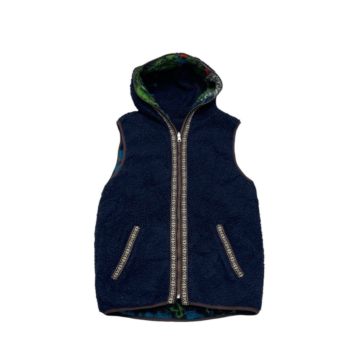 Native Japanese Brand Full Print Nature View Sherpa Sleeveless Size US M / EU 48-50 / 2 - 5 Thumbnail
