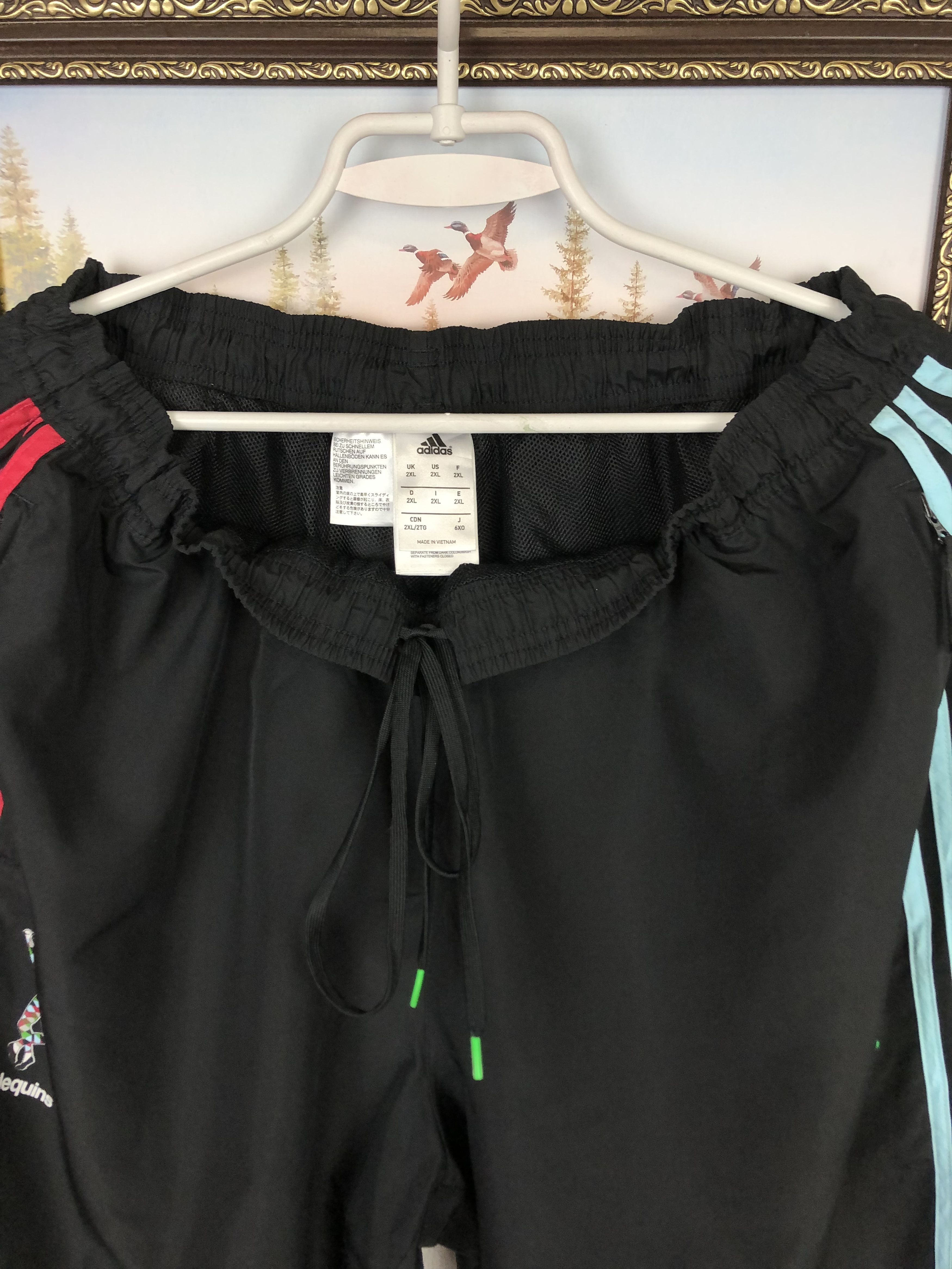Adidas Adidas Harlequins Rugby Union Track Pants Black Sweatpants Size US 38 / EU 54 - 8 Thumbnail