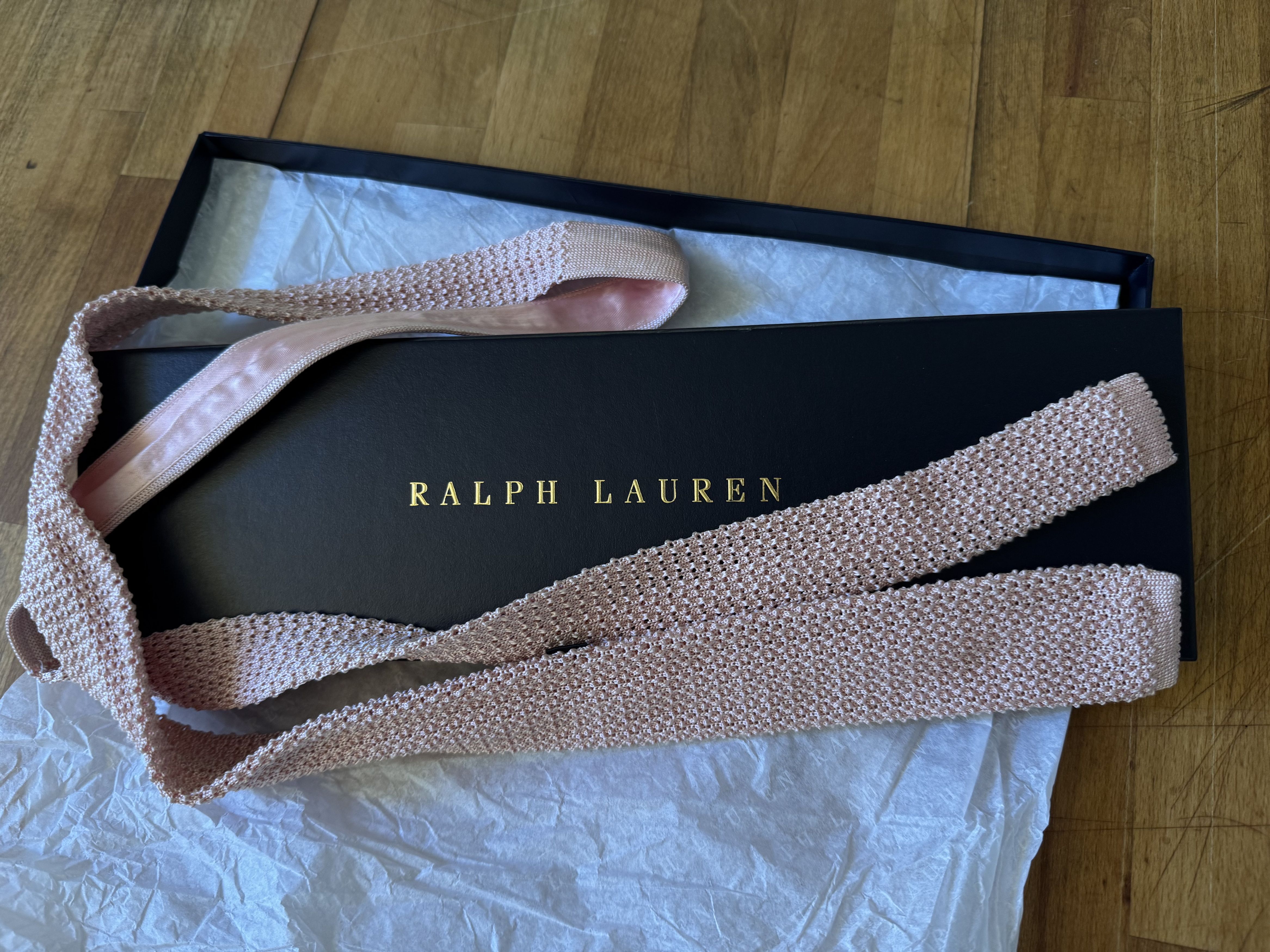 Ralph Lauren Knit Silk Tie Size ONE SIZE - 1 Thumbnail