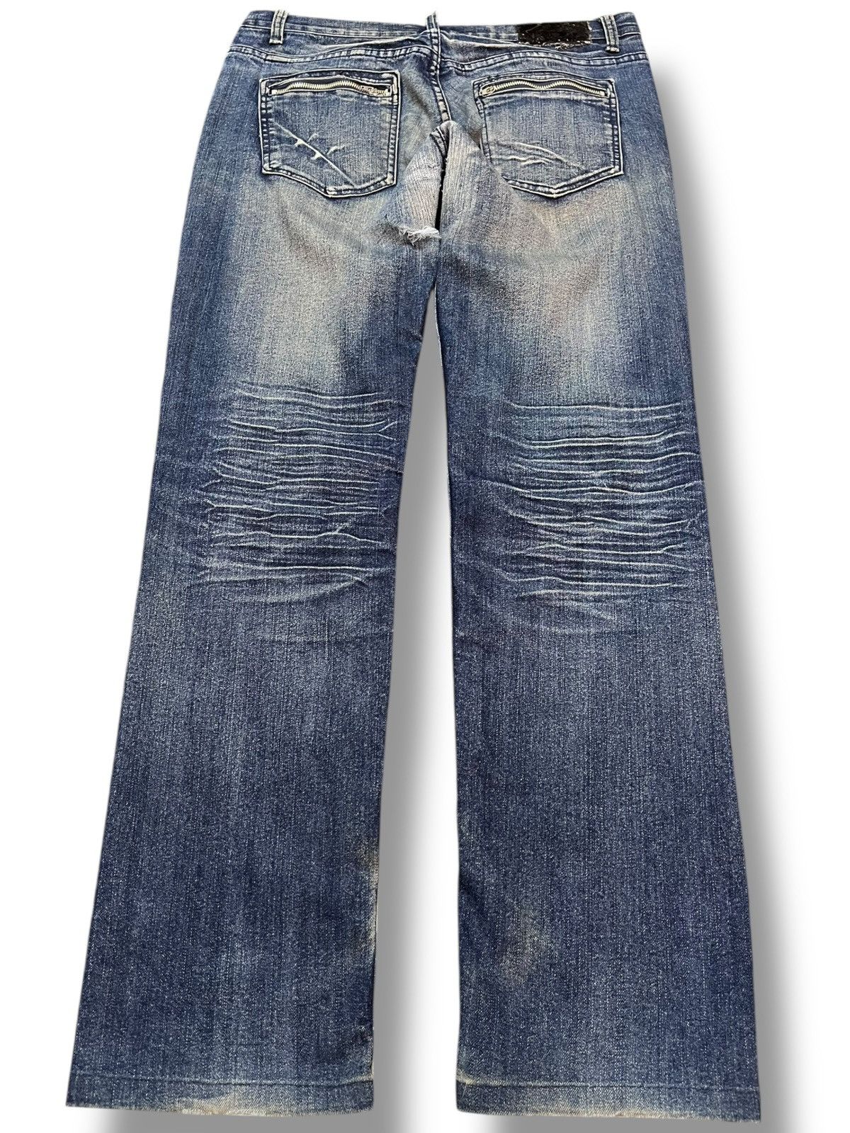 Japanese Brand Vintage Vibgyor Whiskers Denim Size US 31 - 6 Thumbnail
