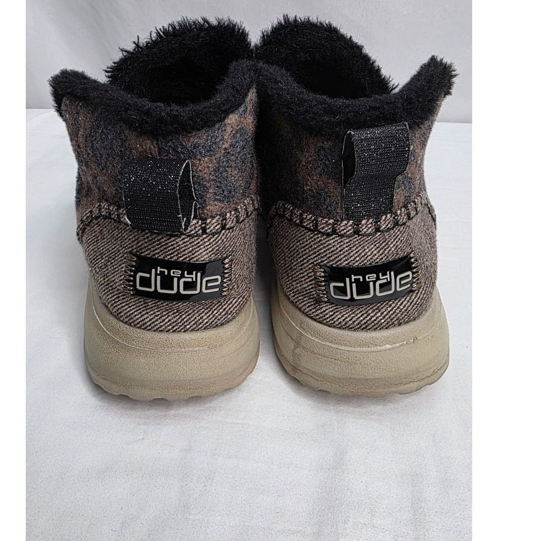 Other HEY DUDE Denny brown Leopard Fuzzy Lined Ankle Bootie Size US 10 / IT 40 - 5 Thumbnail