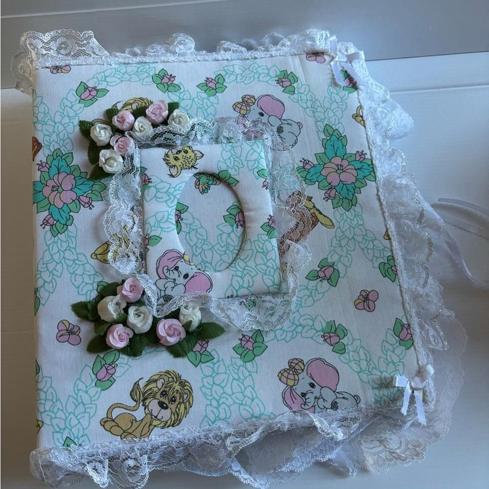 Designer Vintage Precious Moments Baby Photo Diary Album Size ONE SIZE - 5 Thumbnail