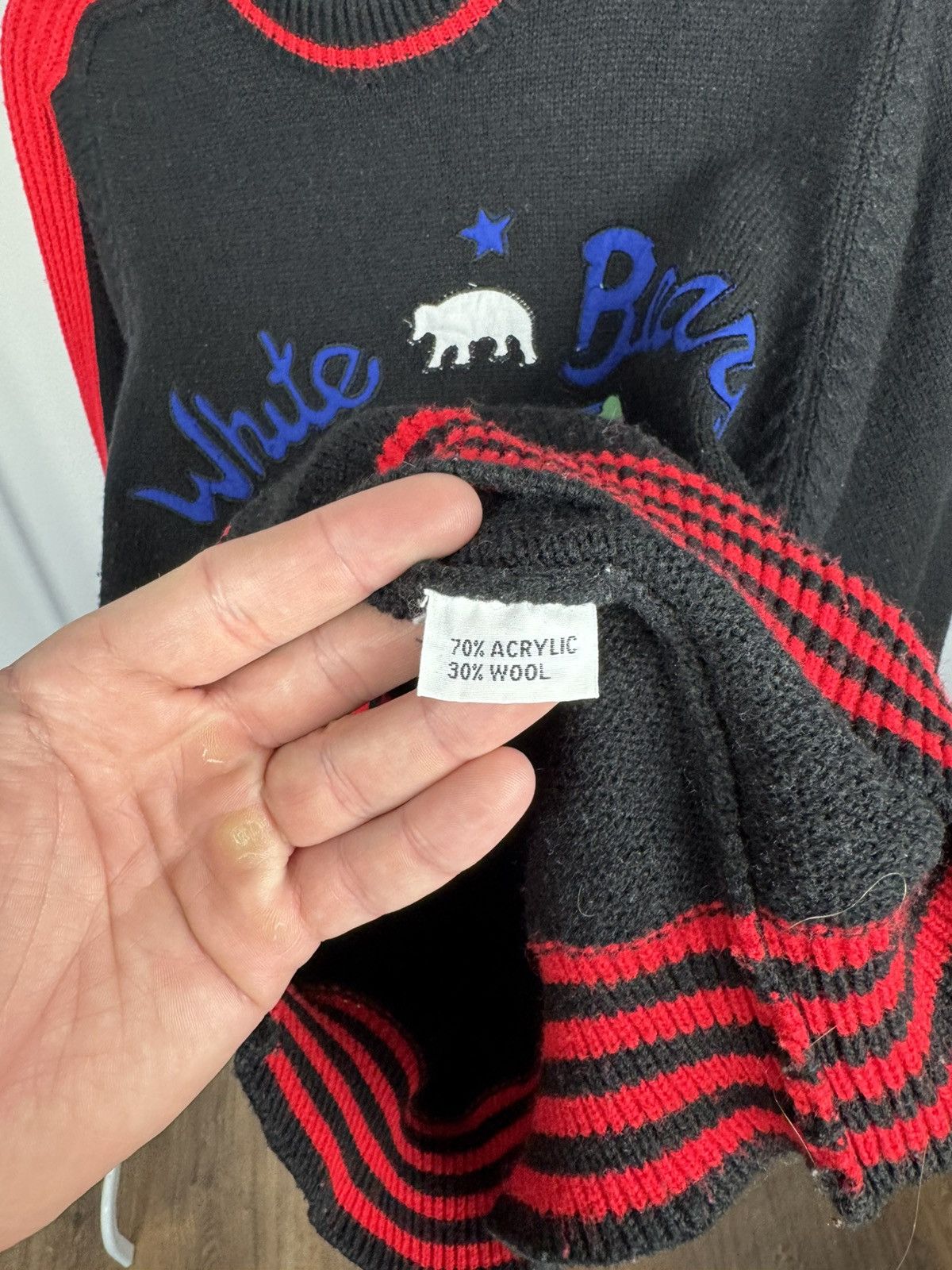 Other Vintage White Bear Seattle Washington Champs Knit Sweater M Size US M / EU 48-50 / 2 - 7 Thumbnail