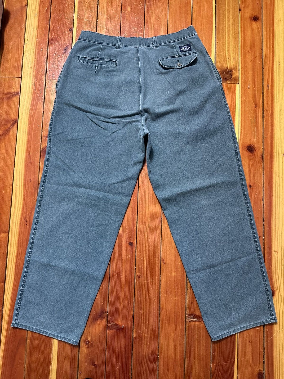 Dockers × Vintage 90s baggy pleated faded canvas pants Size US 32 / EU 48 - 5 Thumbnail