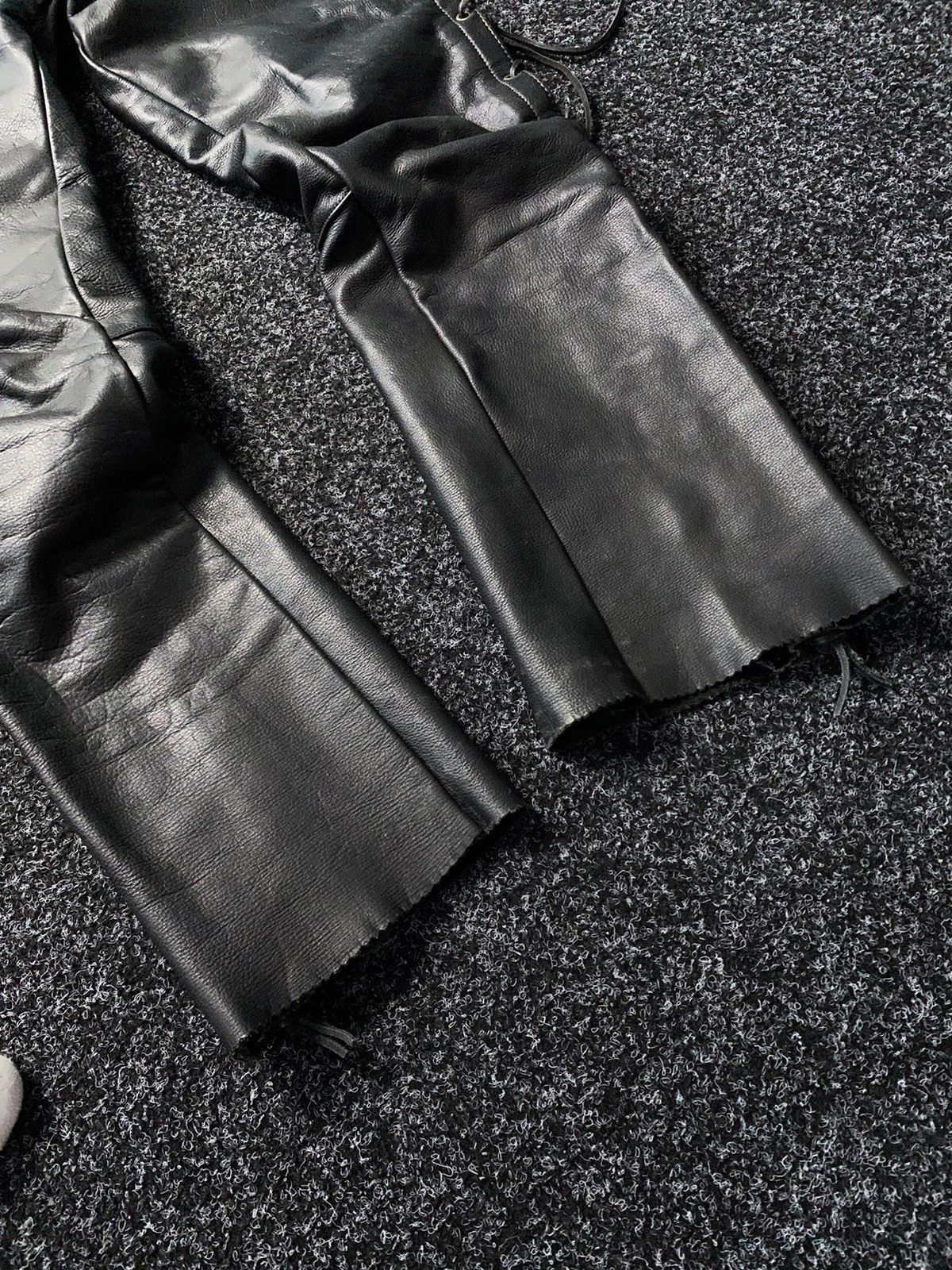 Leather Real Leather Moto Biker Racing Pants Opium y2k Size US 33 - 4 Thumbnail