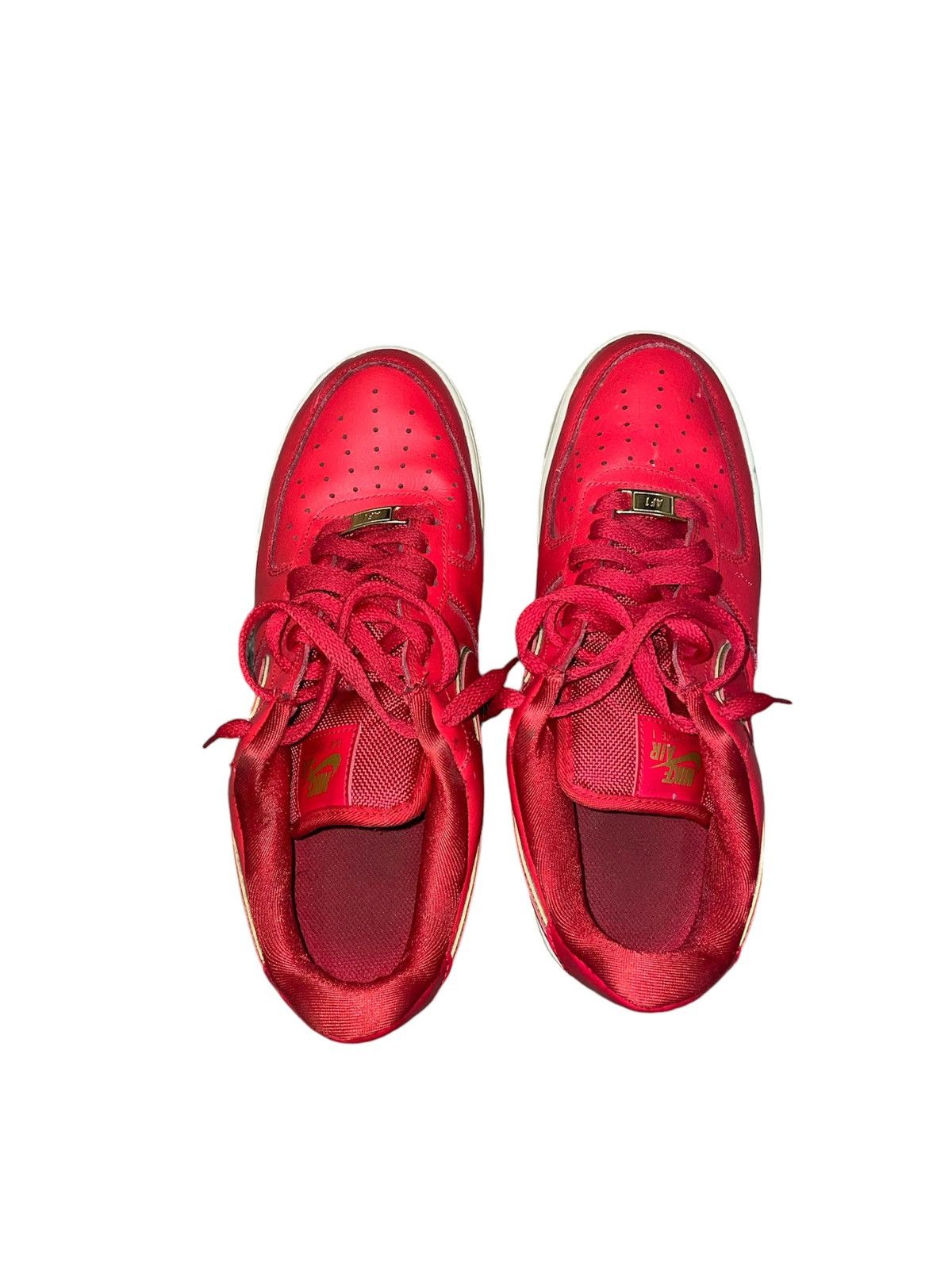 Nike Nike Air Force 1 Low ‘Red Gold Swoosh’ Used Size 9.5 Size US 9.5 / EU 42-43 - 5 Thumbnail