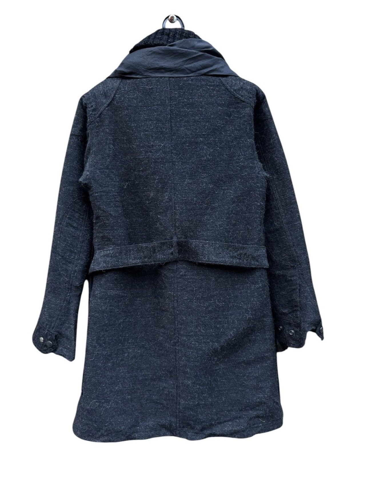 Designer × Maison MIHARA YASUHIRO Miharayasuhiro Quilted Wool Coat with Detachable Scarf Size US S / EU 44-46 / 1 - 2 Thumbnail