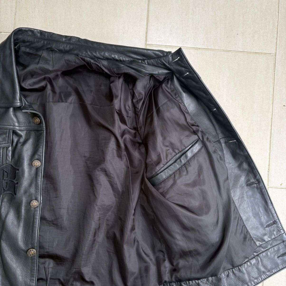 Other osbatt leather trucker jacket Size US L / EU 52-54 / 3 - 8 Thumbnail