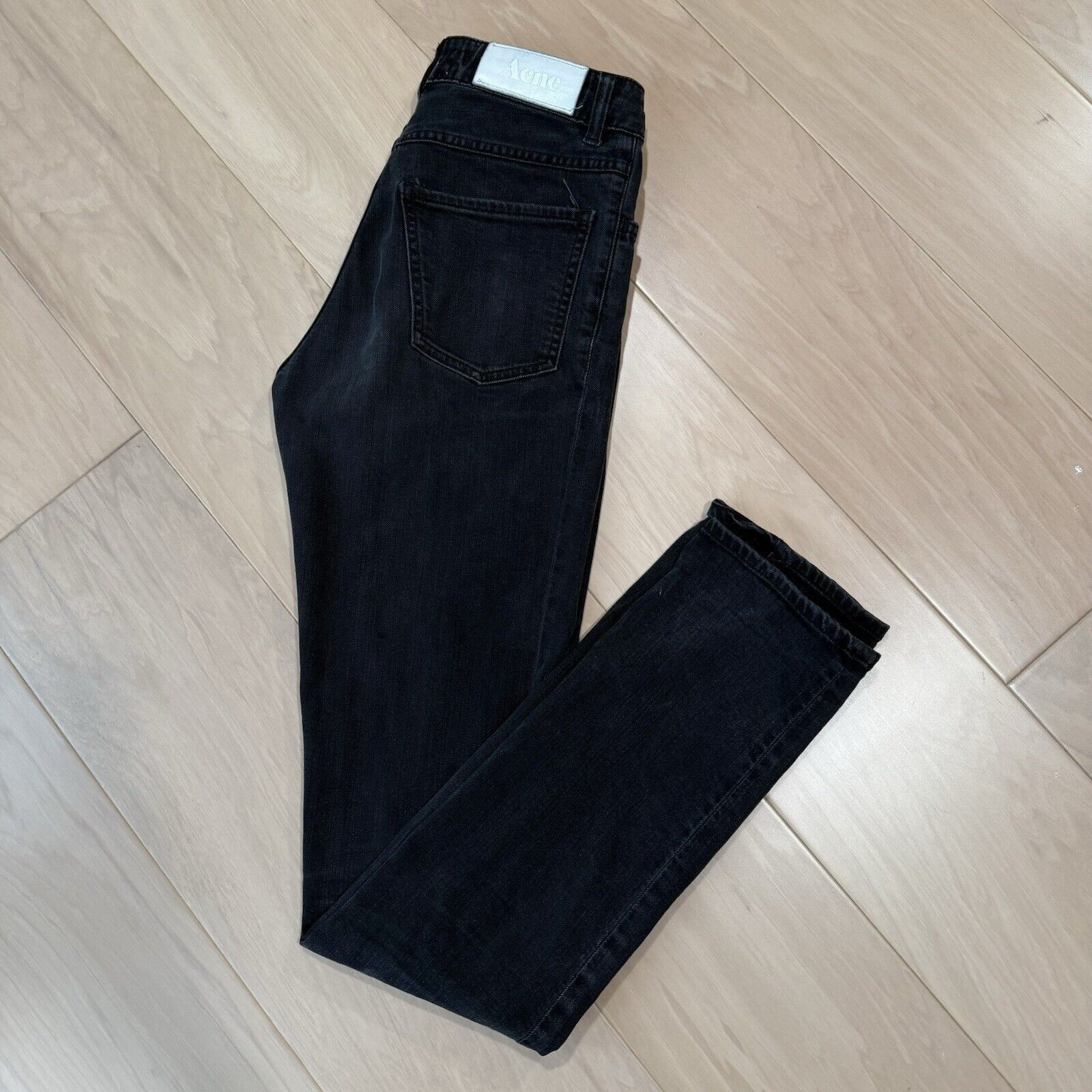 Acne Studios Acne Studios Needle Wet Cash Jeans 26 Black Slim Denim Size US 26 / EU 42 - 9 Thumbnail
