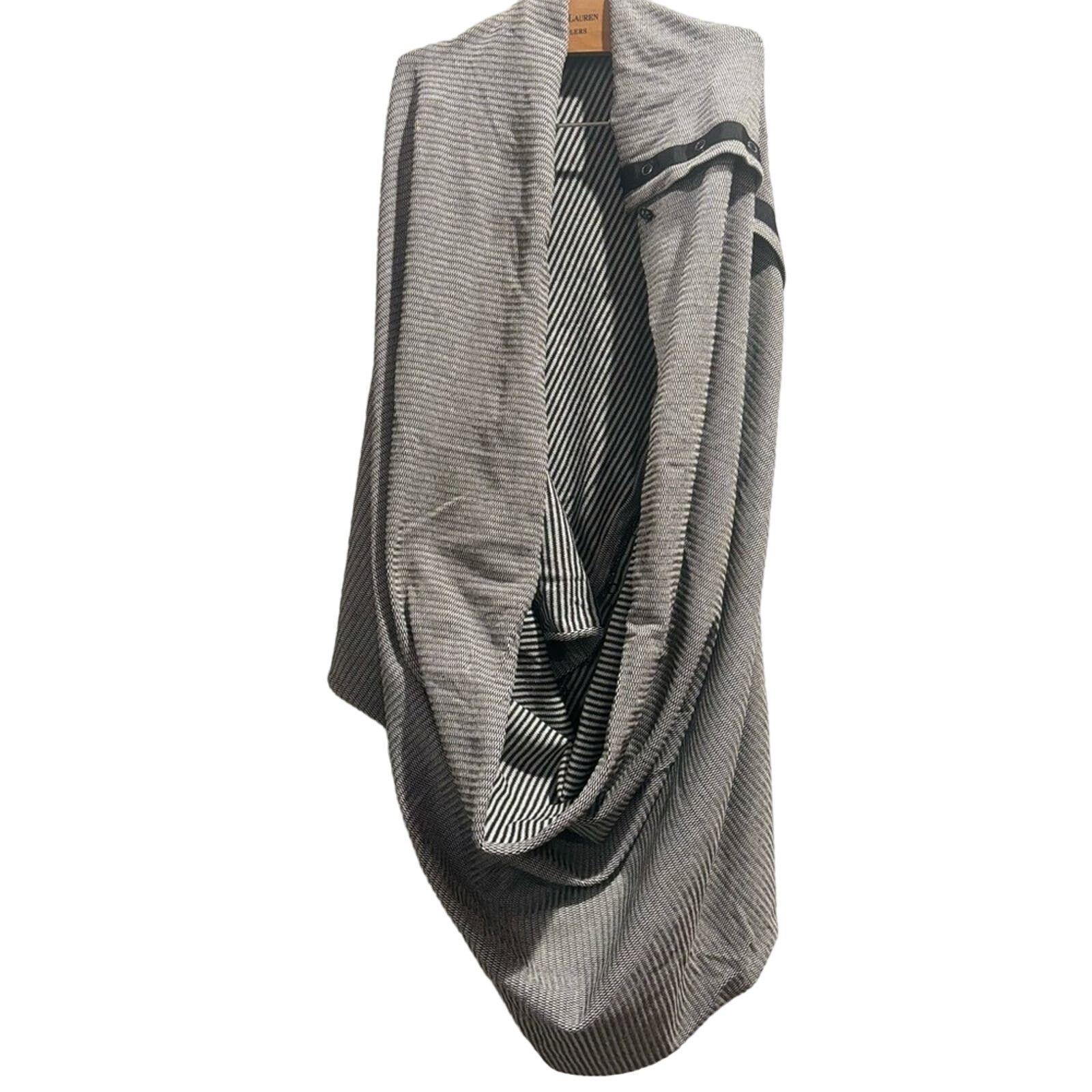 Lululemon LULULEMON Vinyasa Scarf Rulu Coco Pique Black White One Size Size ONE SIZE - 4 Thumbnail