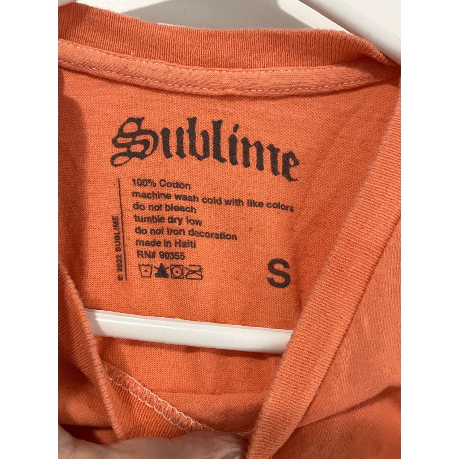 Logo 7 SUBLIME Logo Long Sleeve T-Shirt Beach Punk 90s Mens Small Orange Size US S / EU 44-46 / 1 - 2 Thumbnail