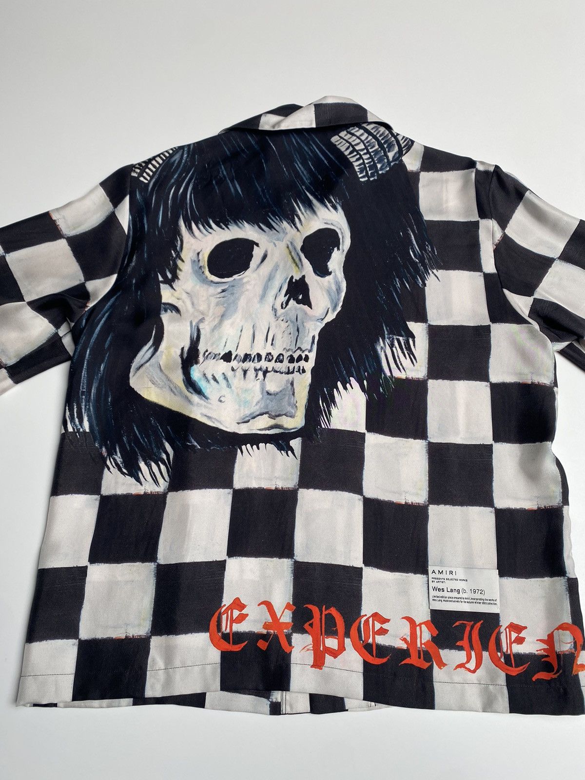 Amiri × Wes Lang AMIRI & WES LANG SILK SKULL PRINT BOWLING SHIRT FROM AW22 Size US L / EU 52-54 / 3 - 3 Thumbnail