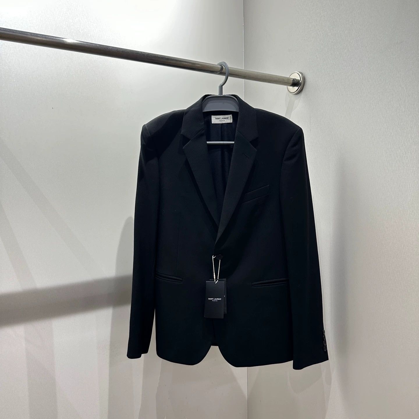 Saint Laurent Paris Saint Laurent mar484 solid wool blazer 46 Size 46R - 1 Thumbnail
