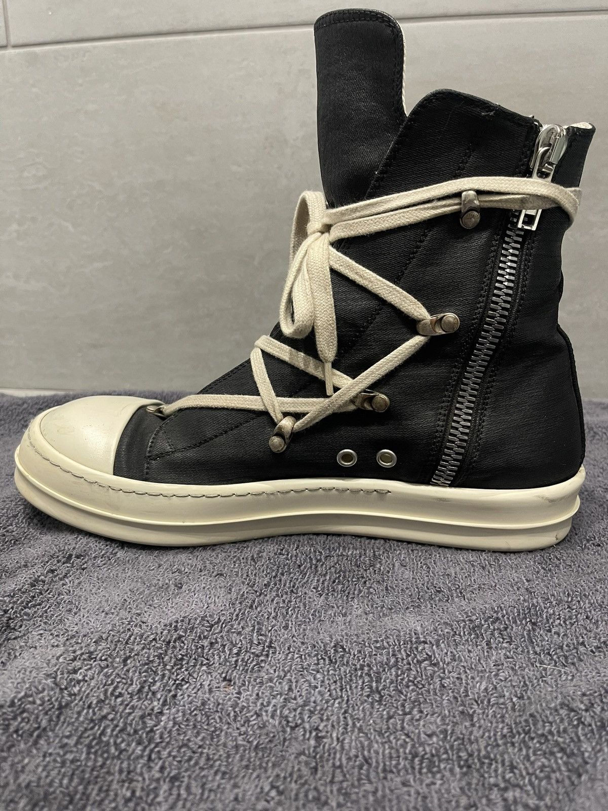Rick Owens × Rick Owens Drkshdw Rick Owen’s Hexagram Ramones. Size US 7.5 / EU 40-41 - 3 Thumbnail