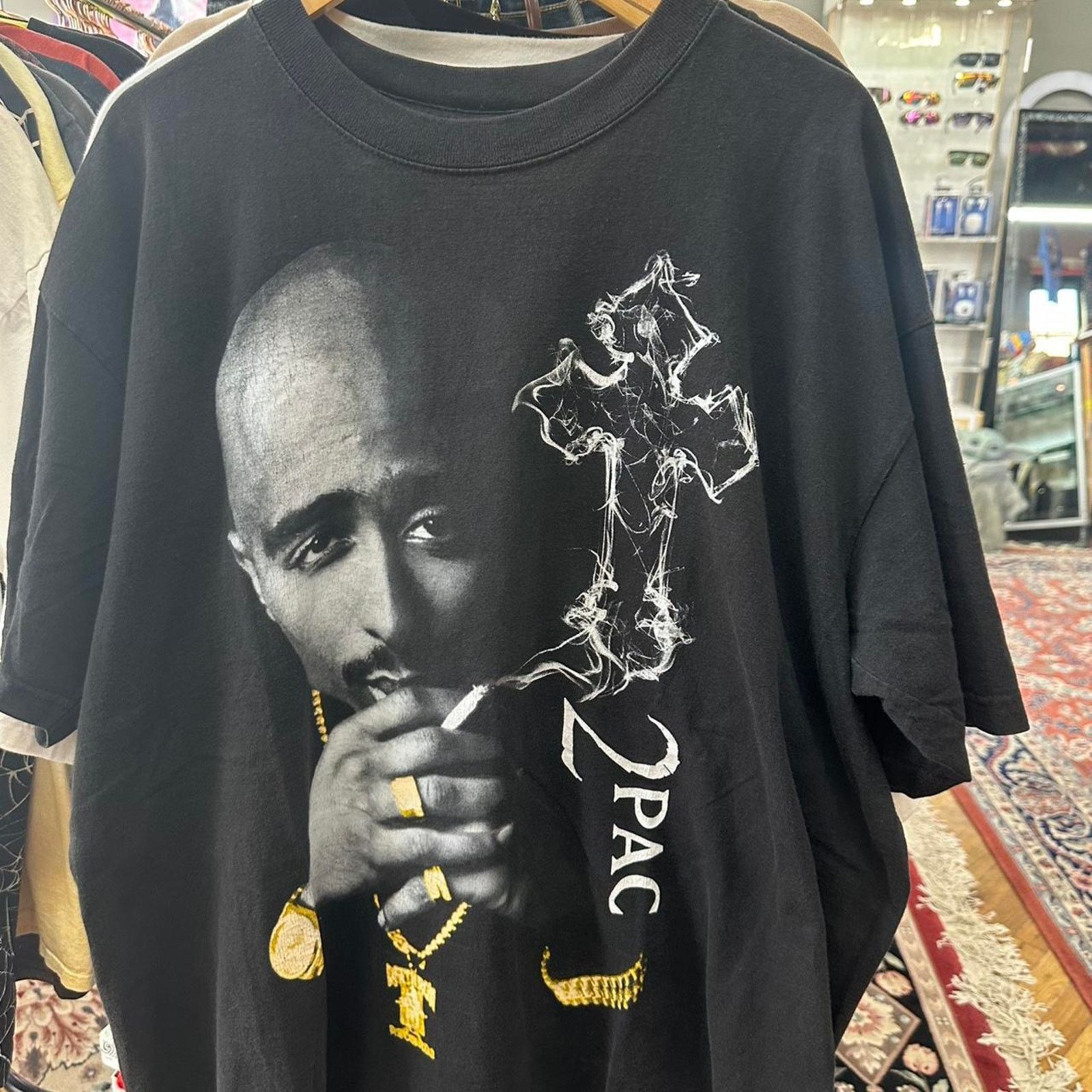 Vintage Y2k Authentic early 2000s Tupac rap tee Shaka Wear Size US XL / EU 56 / 4 - 1 Thumbnail
