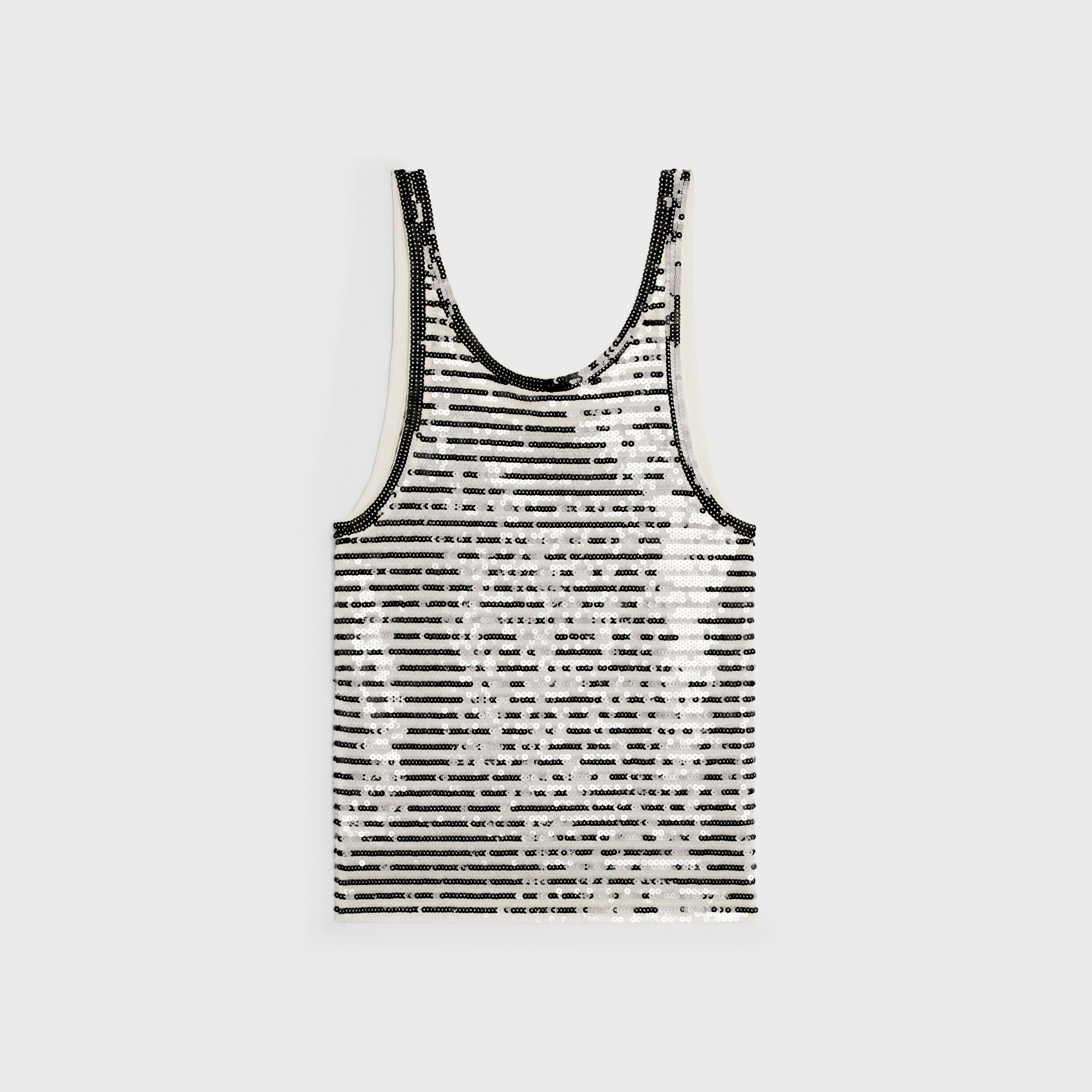 Celine o1y0725 Tank Top in Black/White Size XS / US 0-2 / IT 36-38 - 2 Thumbnail