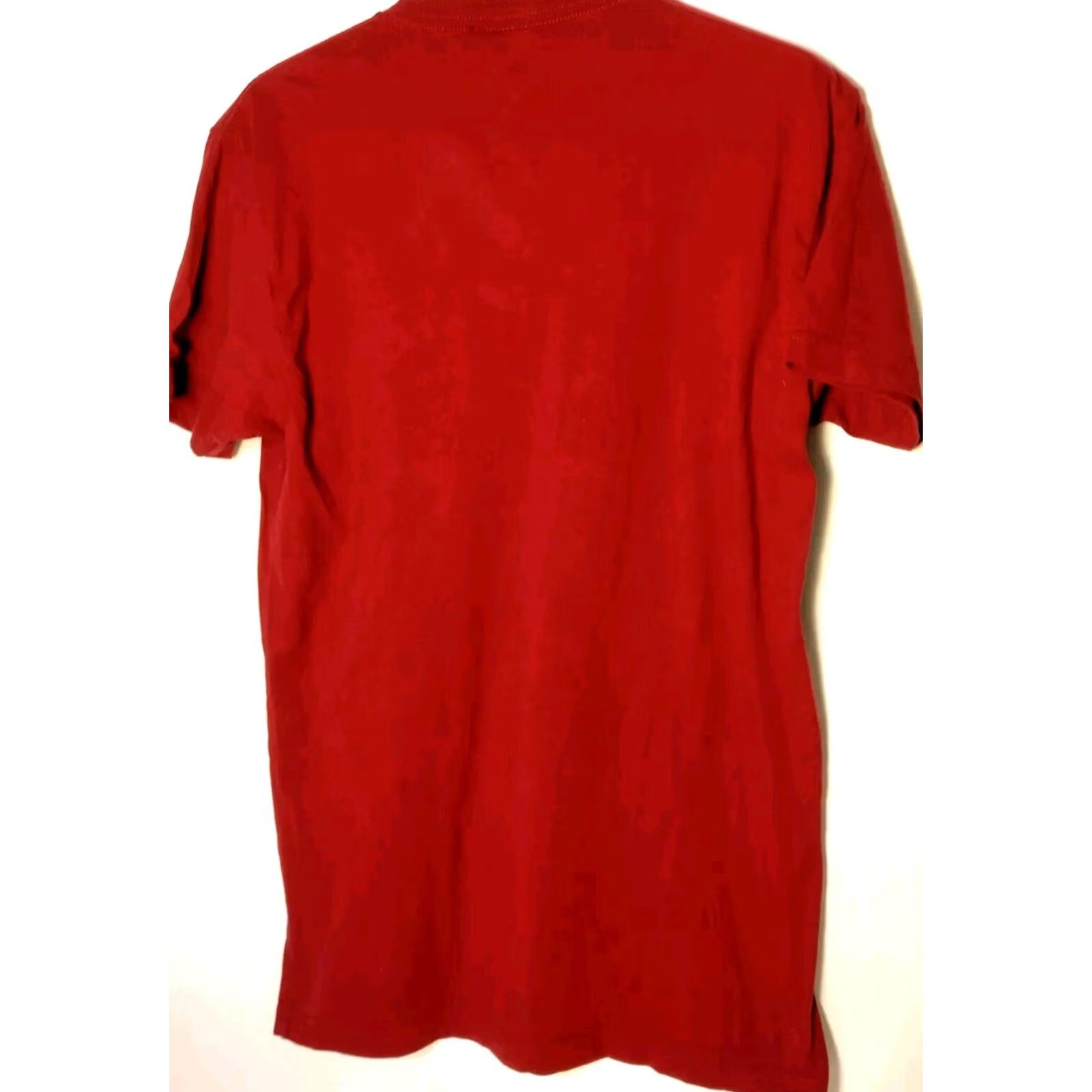 Vintage Elvis Presley Shirt M Red Love Me Tender Las Vegas Shake Rattle And Roll Mens T-Shirt Crew Neck Short Sleeve Cotton Knit Graphic 60s 70s Rock N Roll Size US M / EU 48-50 / 2 - 3 Thumbnail
