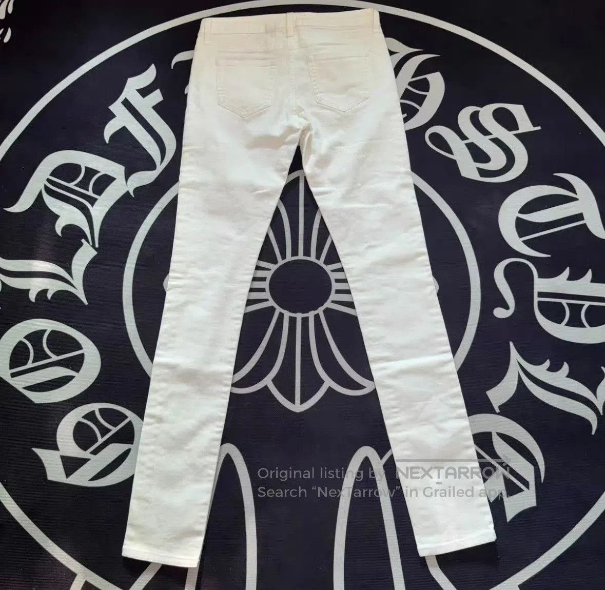 Saint Laurent Paris Saint Laurent SLP 16AW White Basic Jeans. Size 26" / US 2 / IT 38 - 2 Thumbnail