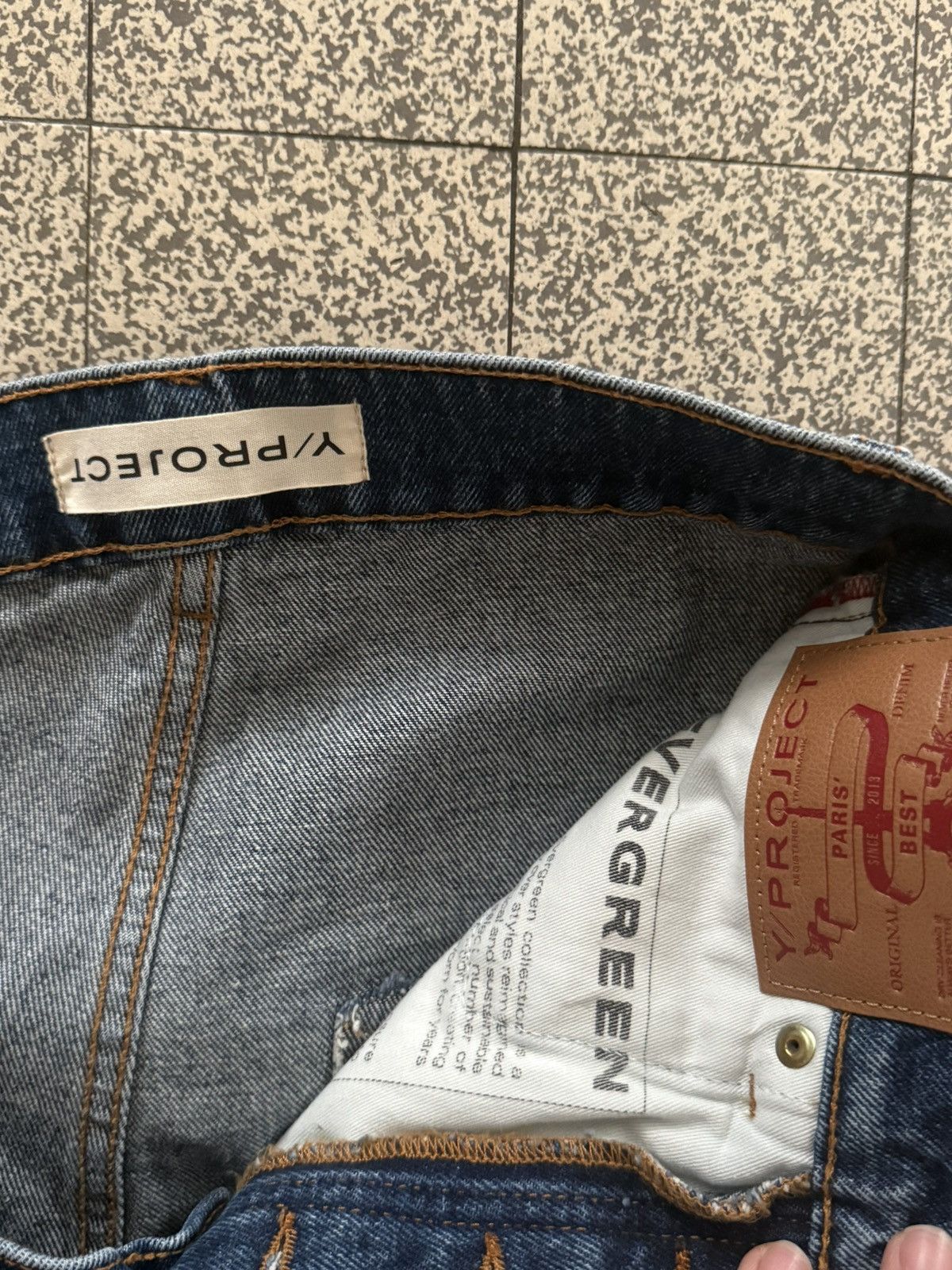 Y/Project Y/PROJECT Asymmetric Waist Denim Jeans – Glenn Martens Era Size 27" / US 4 / IT 40 - 6 Thumbnail