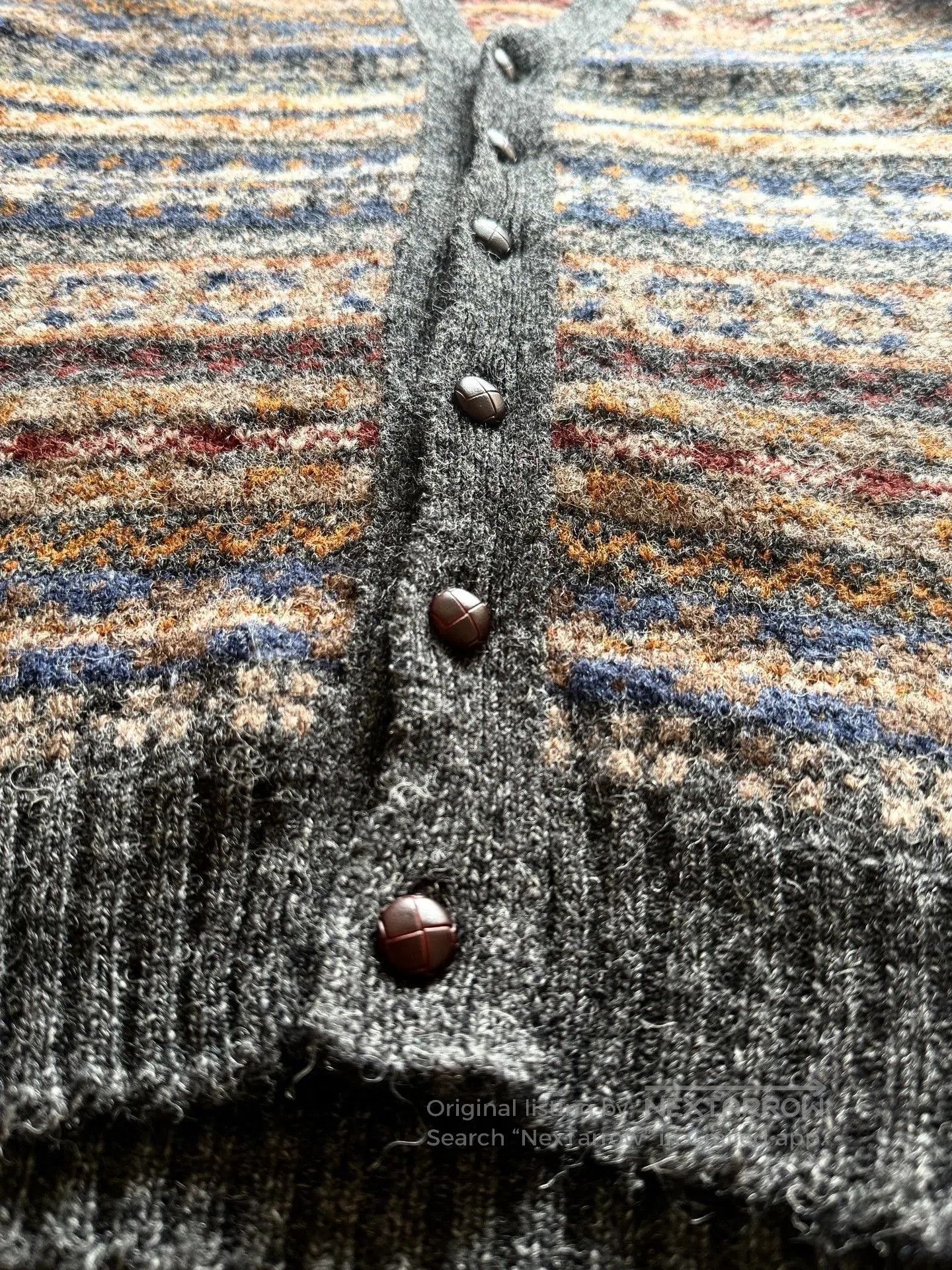 Jamiesons Of Shetland Jamieson's Fair Isle Wool Cardigan MK159V. Size US XXS / EU 40 - 7 Thumbnail