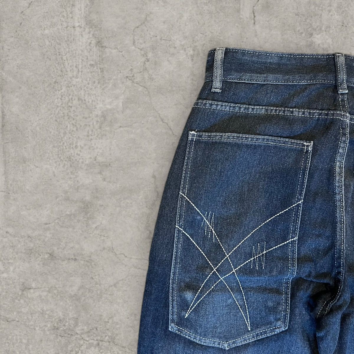 Japanese Brand Cool wide skater Japanese style jeans in faded black. Size M Size US 32 / EU 48 - 4 Thumbnail