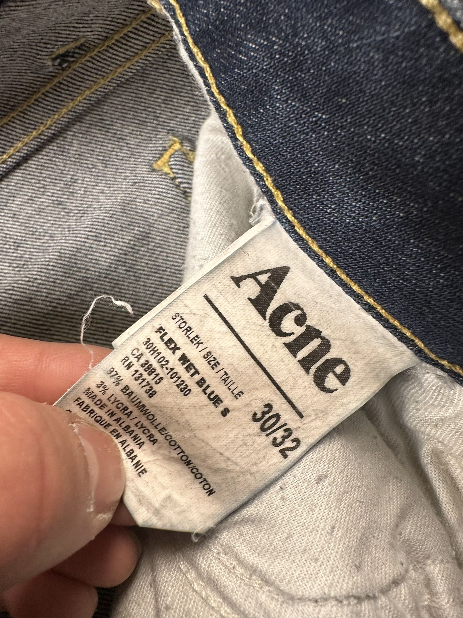 Acne Studios Vintage Acne Studios Slim Skinny Denim Jeans Pants Size US 30 / EU 46 - 7 Thumbnail
