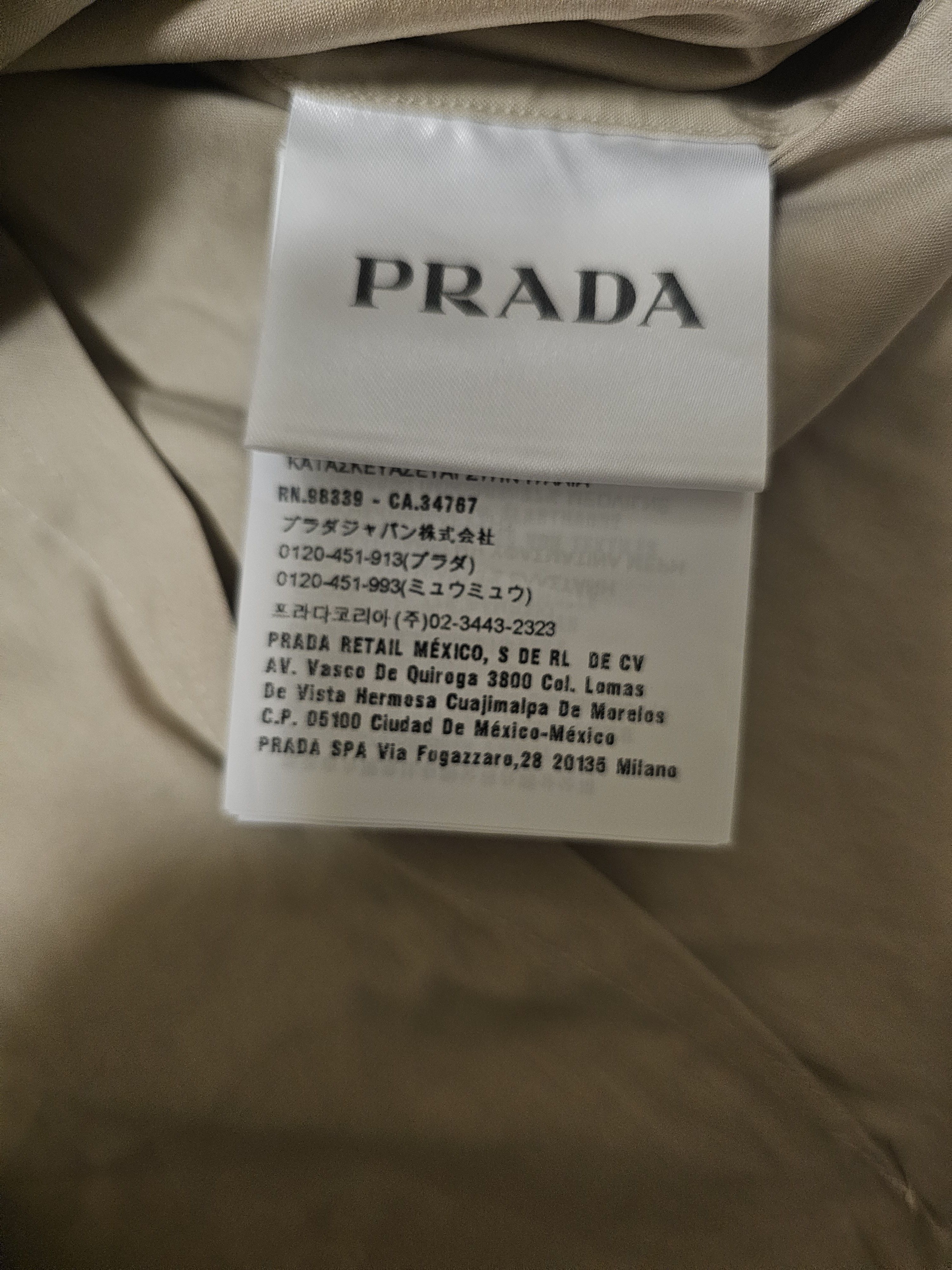 Prada Prada khaki short-sleeved shirt size 37/S Size US S / EU 44-46 / 1 - 5 Thumbnail