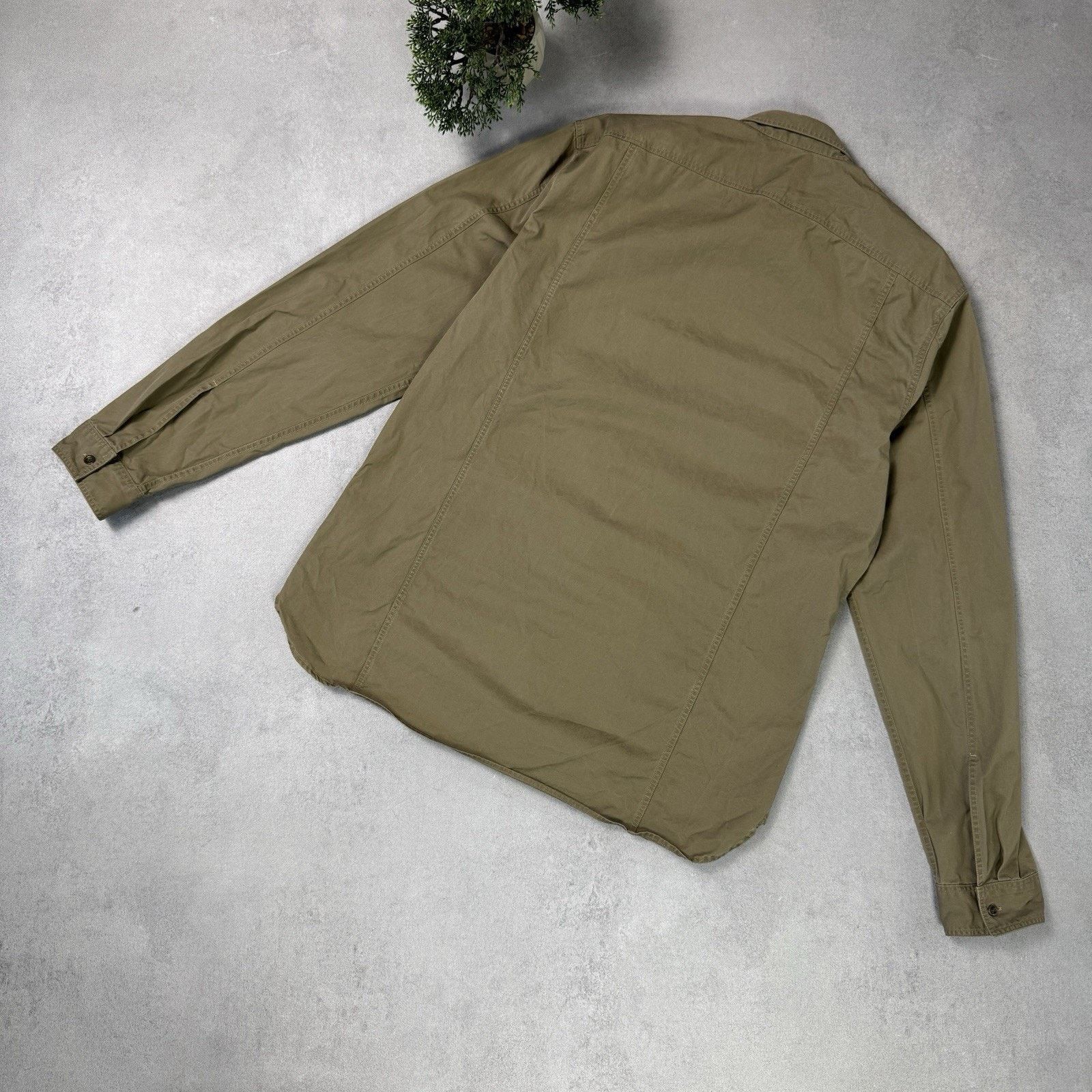 Burberry Vintage Burberry Brit Men Button Up Shirt Cargo Size L Beige Size US L / EU 52-54 / 3 - 13 Thumbnail