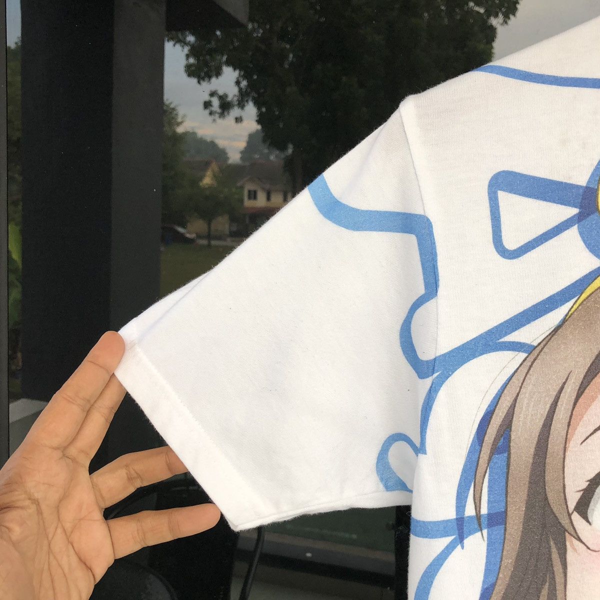 Anime Watanabe You Full Graphic T-Shirt Aqours SPORTS White M Size US M / EU 48-50 / 2 - 5 Thumbnail
