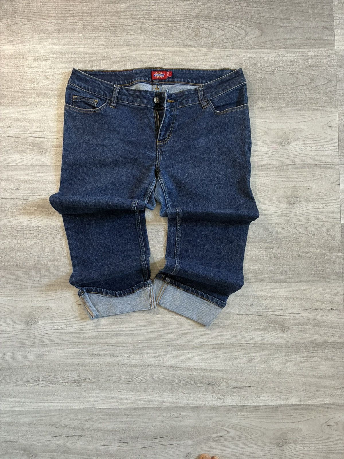 Dickies Vintage Dickies Women’s Capri Jeans Dark Wash Cuffed Size 34" / US 12 / IT 48 - 1 Thumbnail