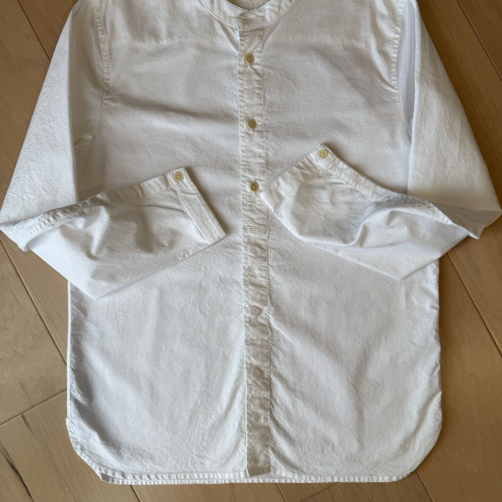 Folk Folk Clothing Button Up Shirt Size 3 White Minimalist Half Size US M / EU 48-50 / 2 - 6 Thumbnail