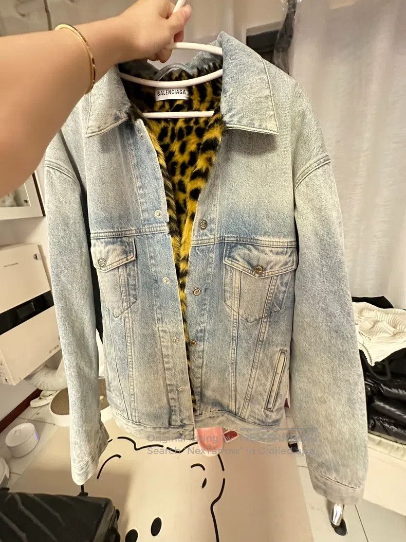 Balenciaga Balenciaga Denim Jacket Size XXS / US 00 / IT 34 - 4 Thumbnail