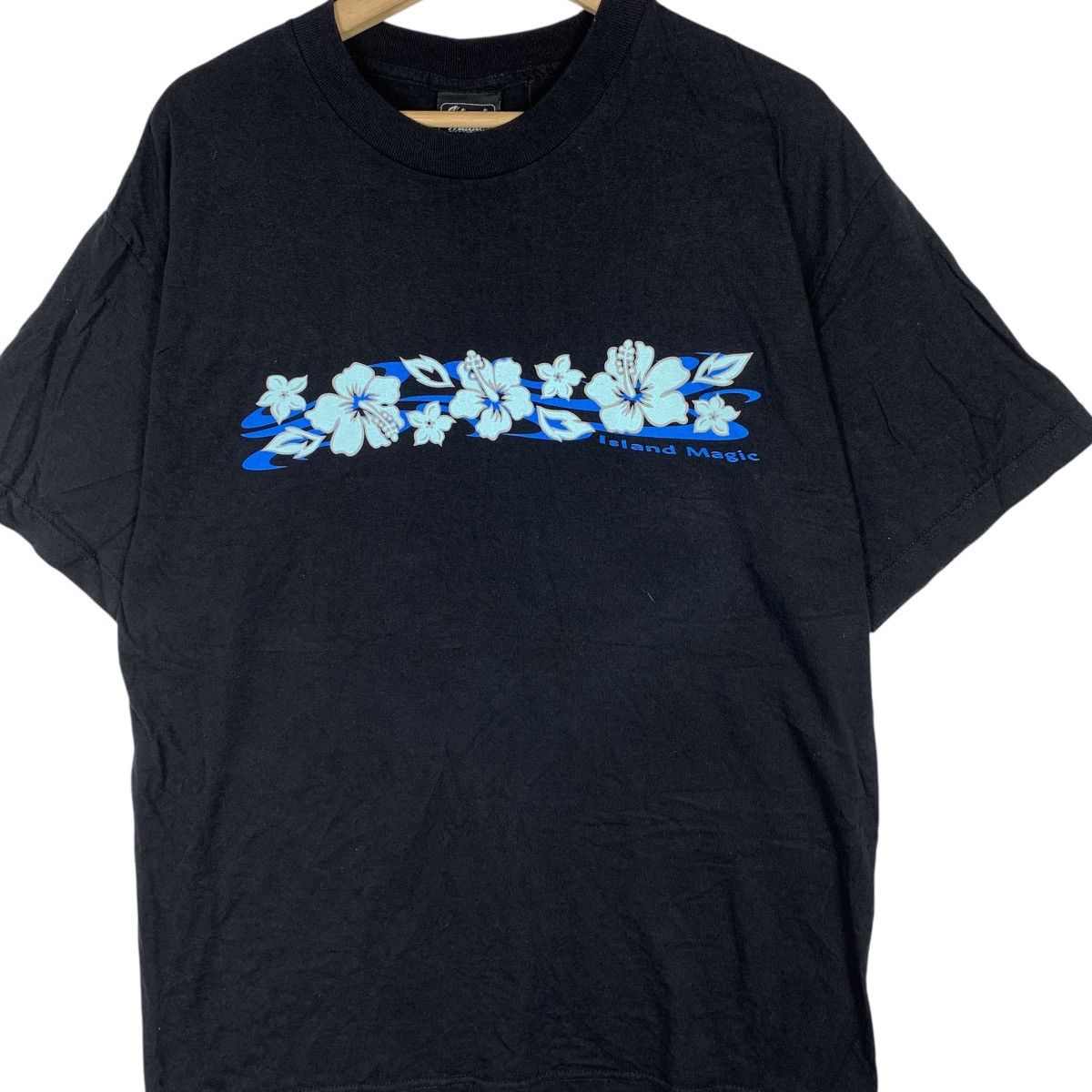 Vintage Vintage HAWAII ISLAND MAGIC Hibiscus Flower Surf Tee Shirt Size US L / EU 52-54 / 3 - 3 Thumbnail