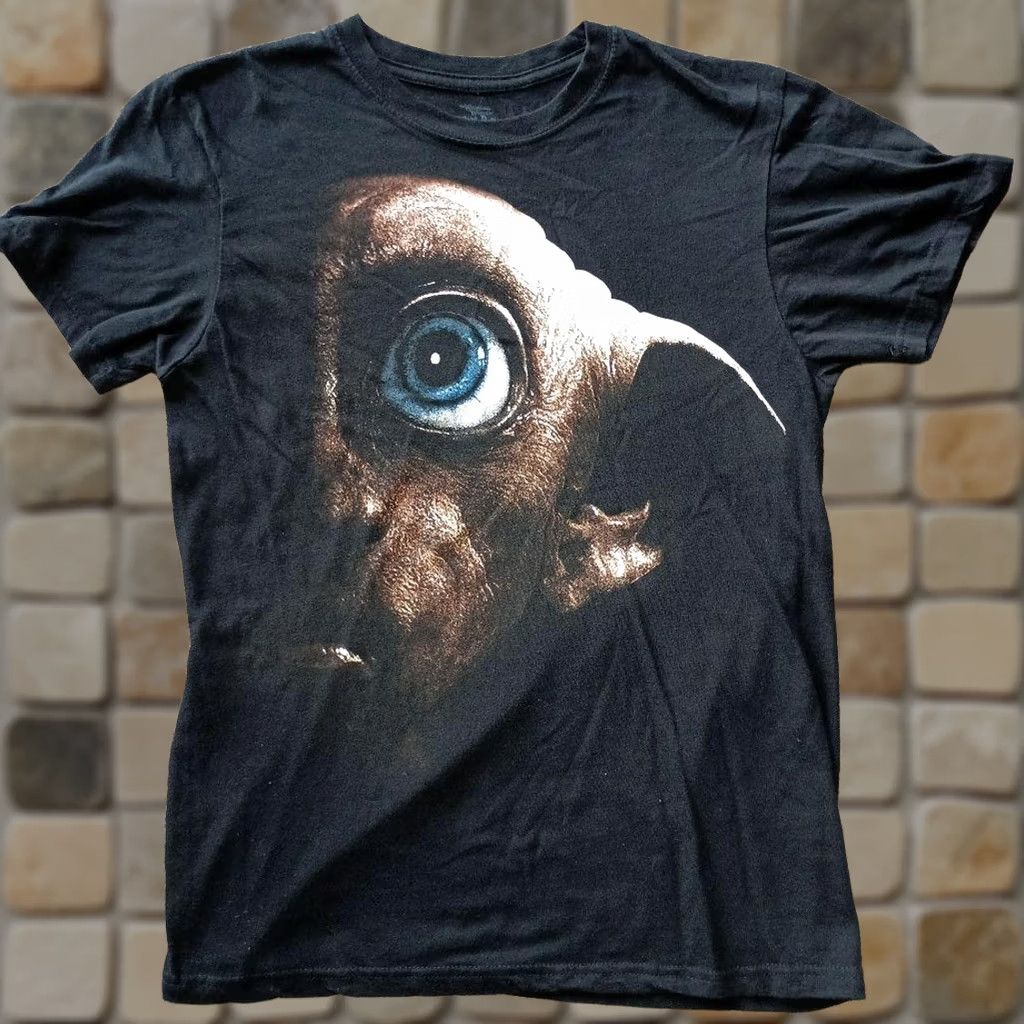 Vintage VINTAGE Harry Potter Dobby t-shirt Mens Shirt Small Black 00s Movie Graphic Print Size US S / EU 44-46 / 1 - 1 Thumbnail