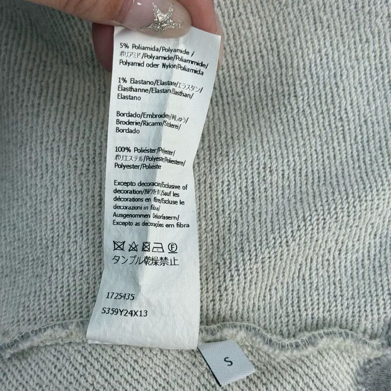 Loewe LOEWE Gray collar embroidered logo hoodie Size S / US 4 / IT 40 - 6 Thumbnail