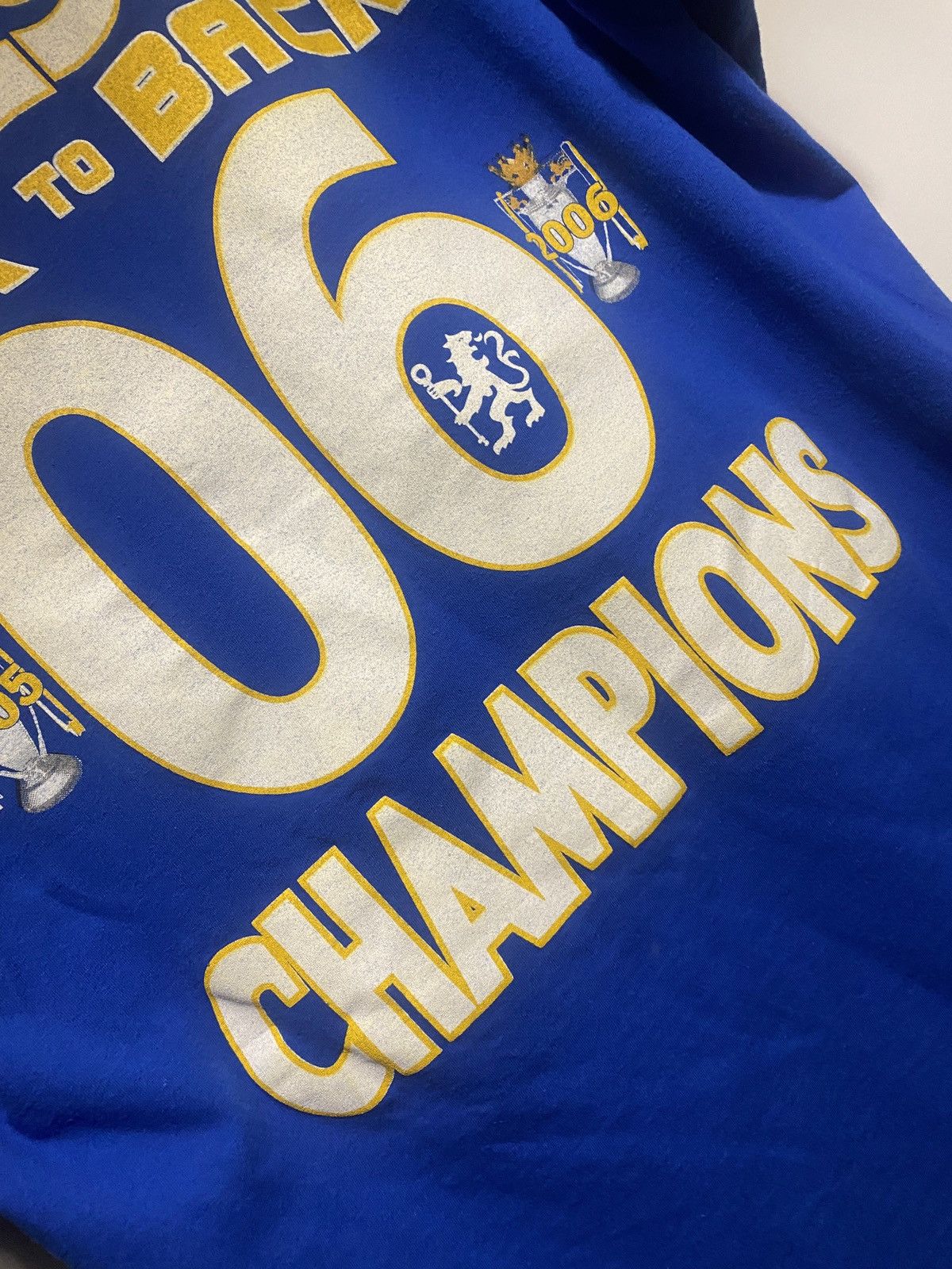 Vintage Chelsea back to back champions 00s two sided vintage tee Size US L / EU 52-54 / 3 - 10 Thumbnail