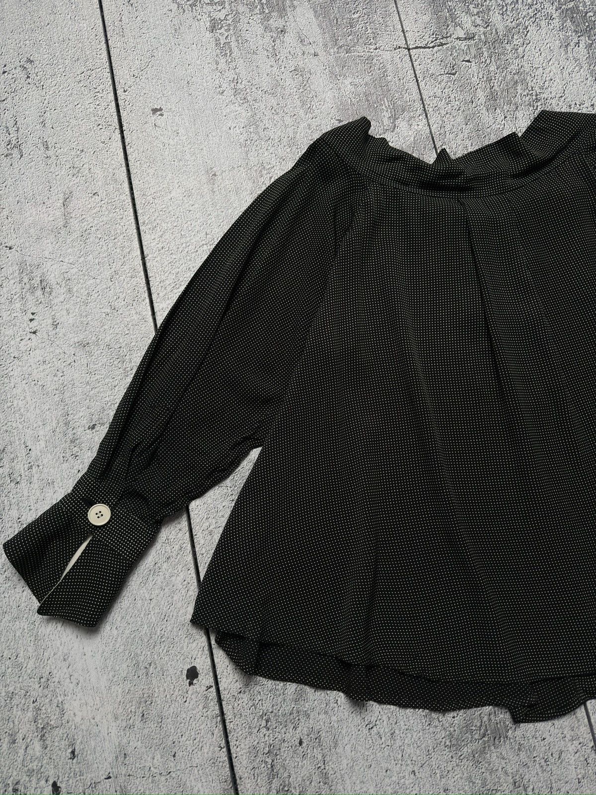 Gianfranco Ferre Rare 80s Gianfranco Ferre Dei Mattioli Silk Polka Dot Blouse Size L / US 10 / IT 46 - 10 Thumbnail