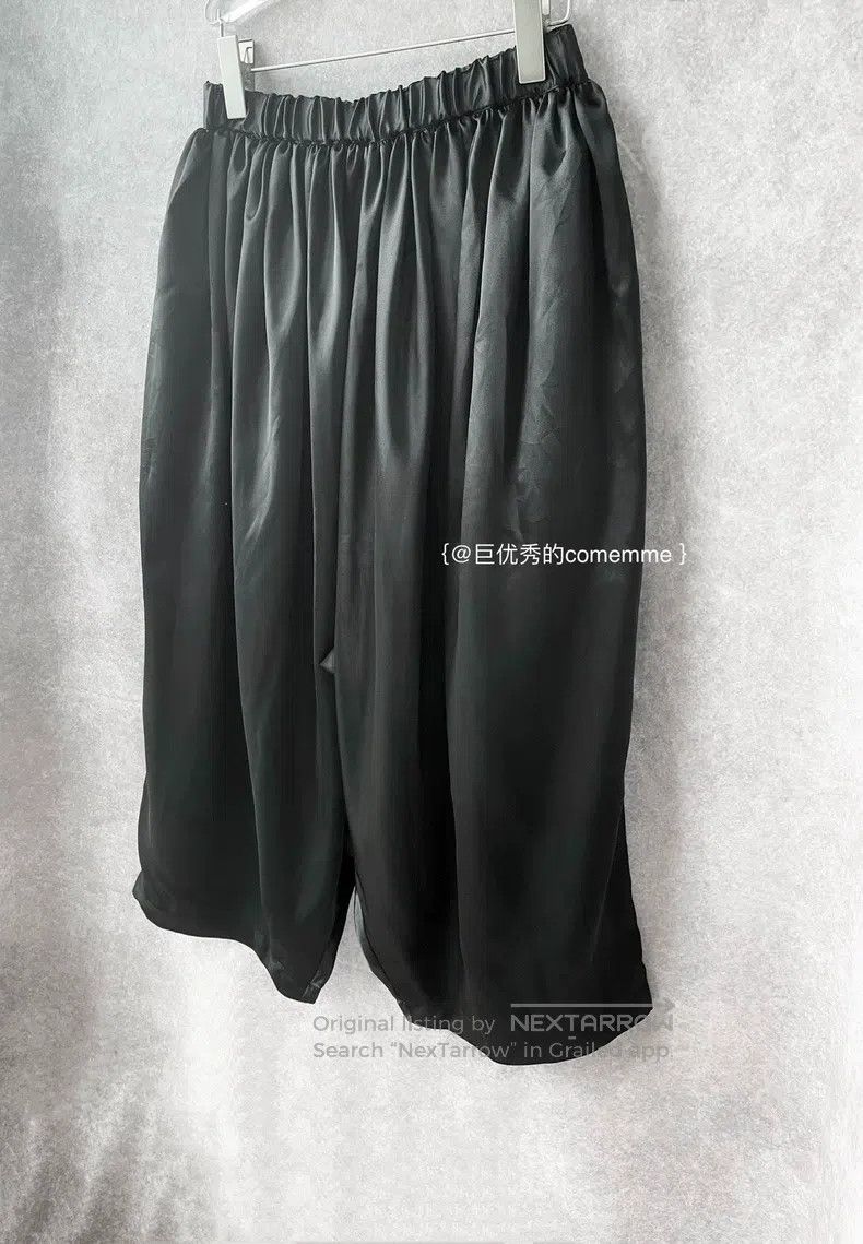 Comme des Garcons Comme des Garcons size S Basic Satin Glossy Wide Leg Crop Size 23" - 2 Thumbnail