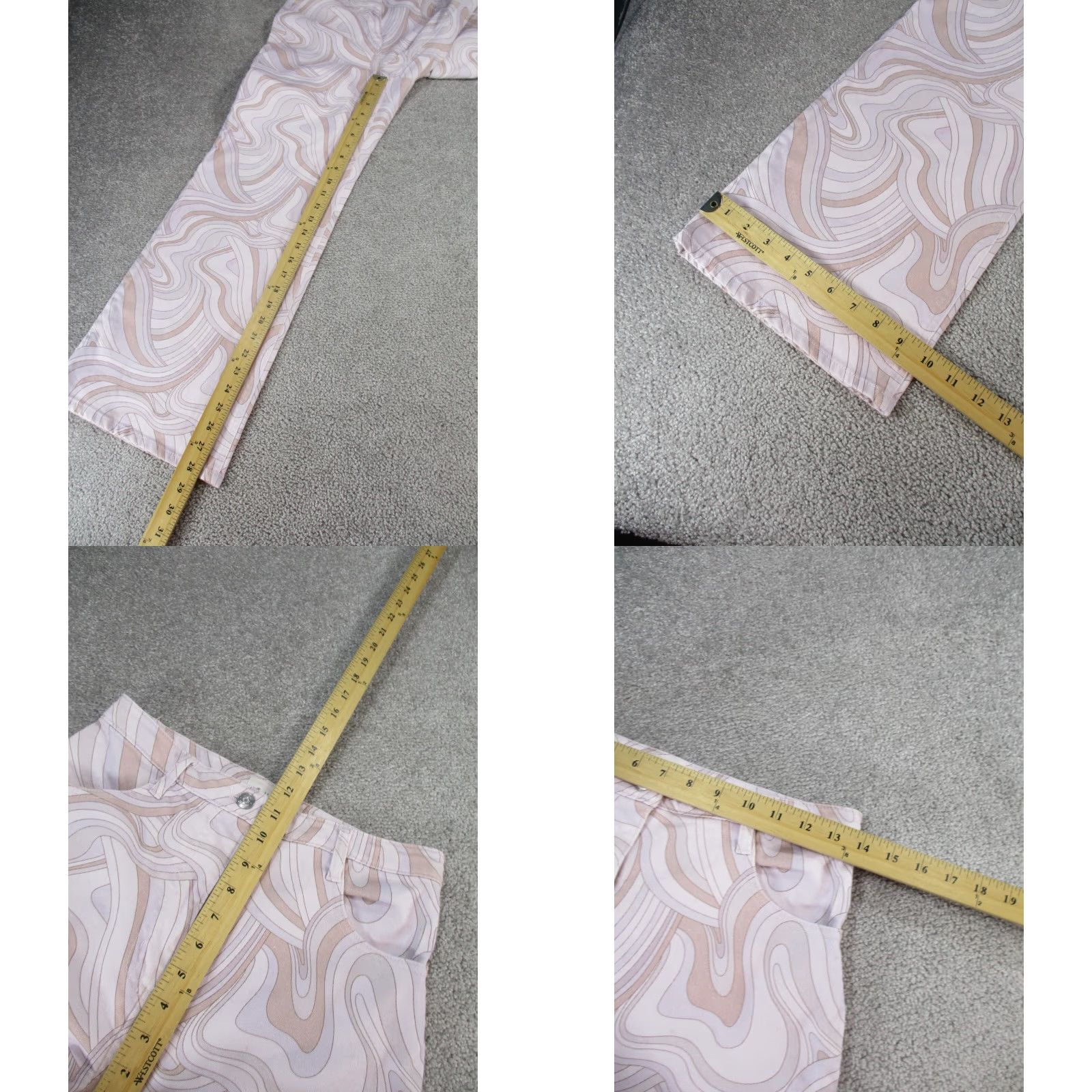 Vintage Wilfred Free Jeans Womens 6 Gray White Purple Beige Swirl Denim * Size 28" / US 6 / IT 42 - 8 Thumbnail