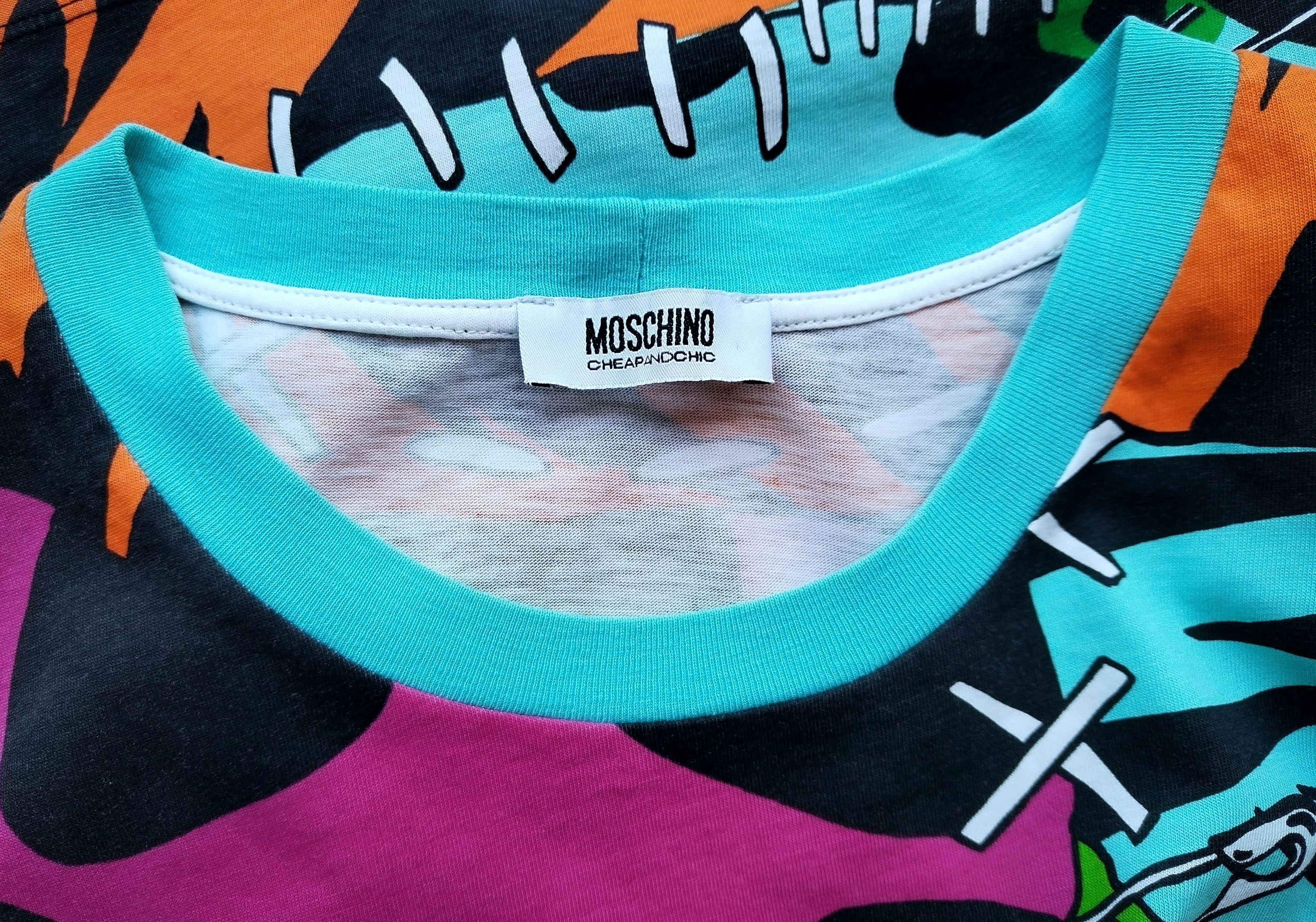 Moschino 'Stone age' fun print t shirt Size XL / US 12-14 / IT 48-50 - 3 Thumbnail