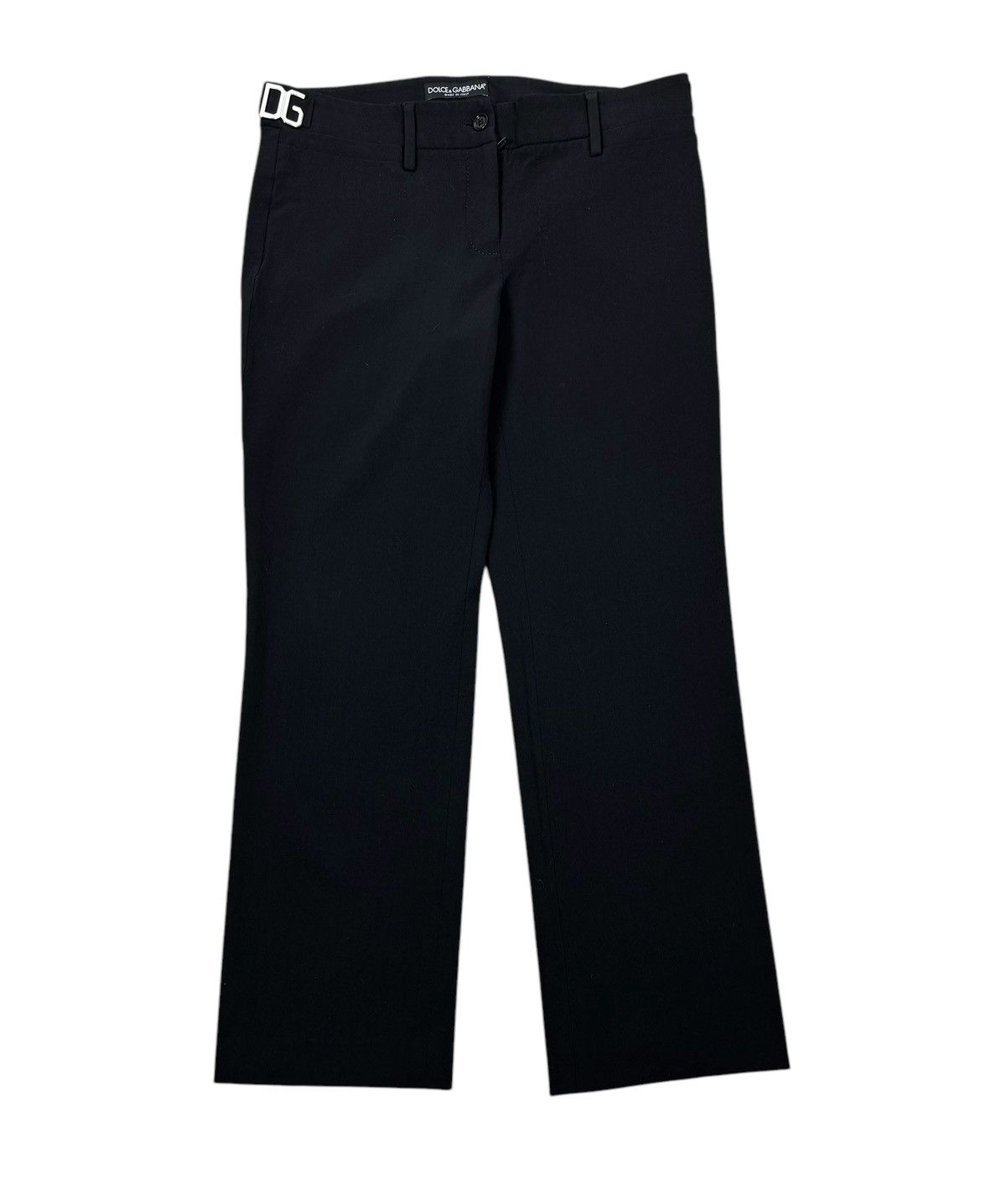 Dolce & Gabbana Dolce & Gabbana Dress Pants Wool-Viscose Metal Logos size 42 Size 28" / US 6 / IT 42 - 8 Thumbnail