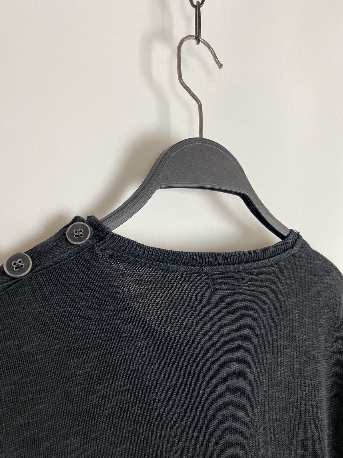 Imperial Imperial Distressed Buttons Shoulder Cotton Knit Sweater Size US S / EU 44-46 / 1 - 6 Thumbnail