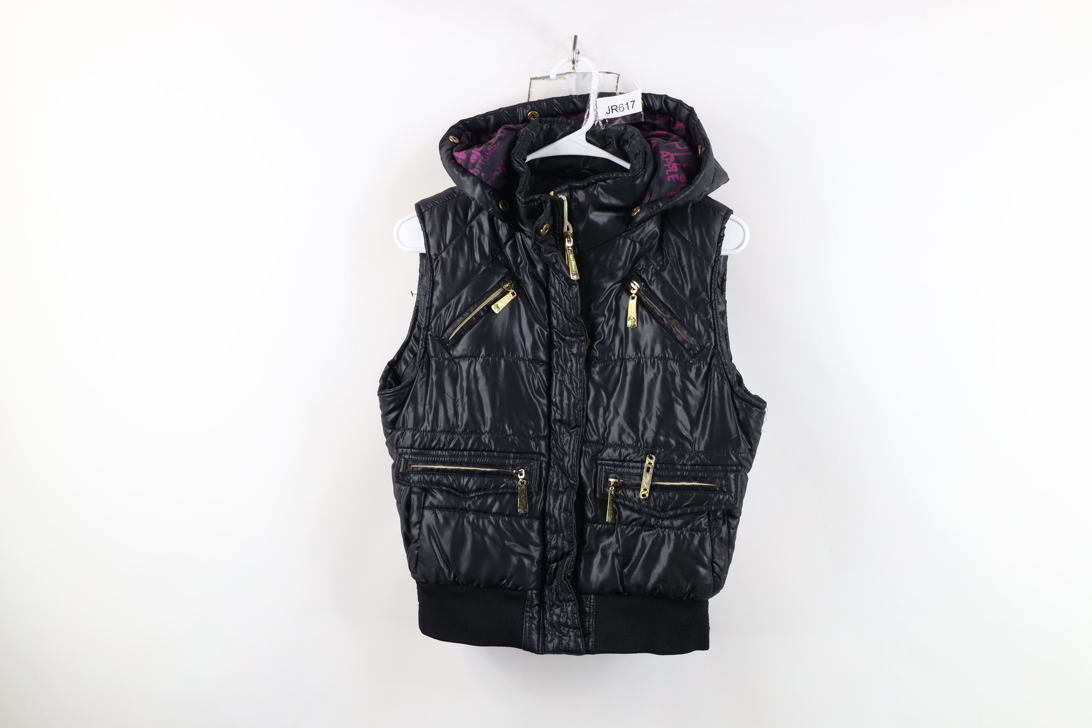 Vintage Vintage Y2K Babydoll Apple Bottoms Hooded Puffer Vest Jacket Size M / US 6-8 / IT 42-44 - 1 Thumbnail
