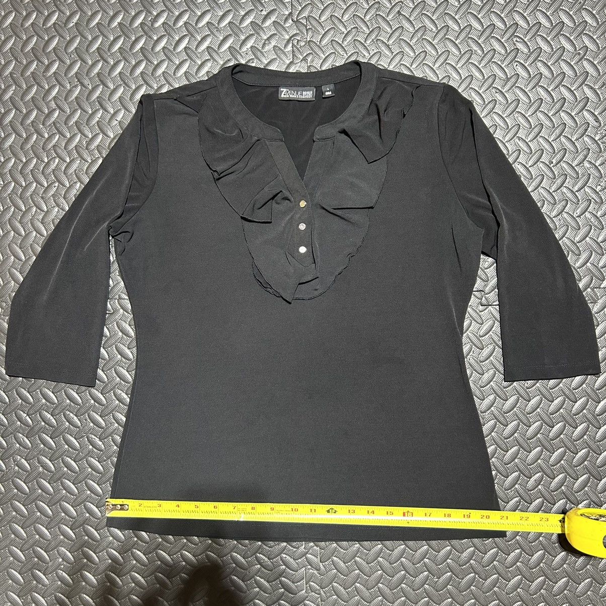 Other 7th Avenue Design Studio Top Ruffle Front Blouse Size Large Size L / US 10 / IT 46 - 6 Thumbnail