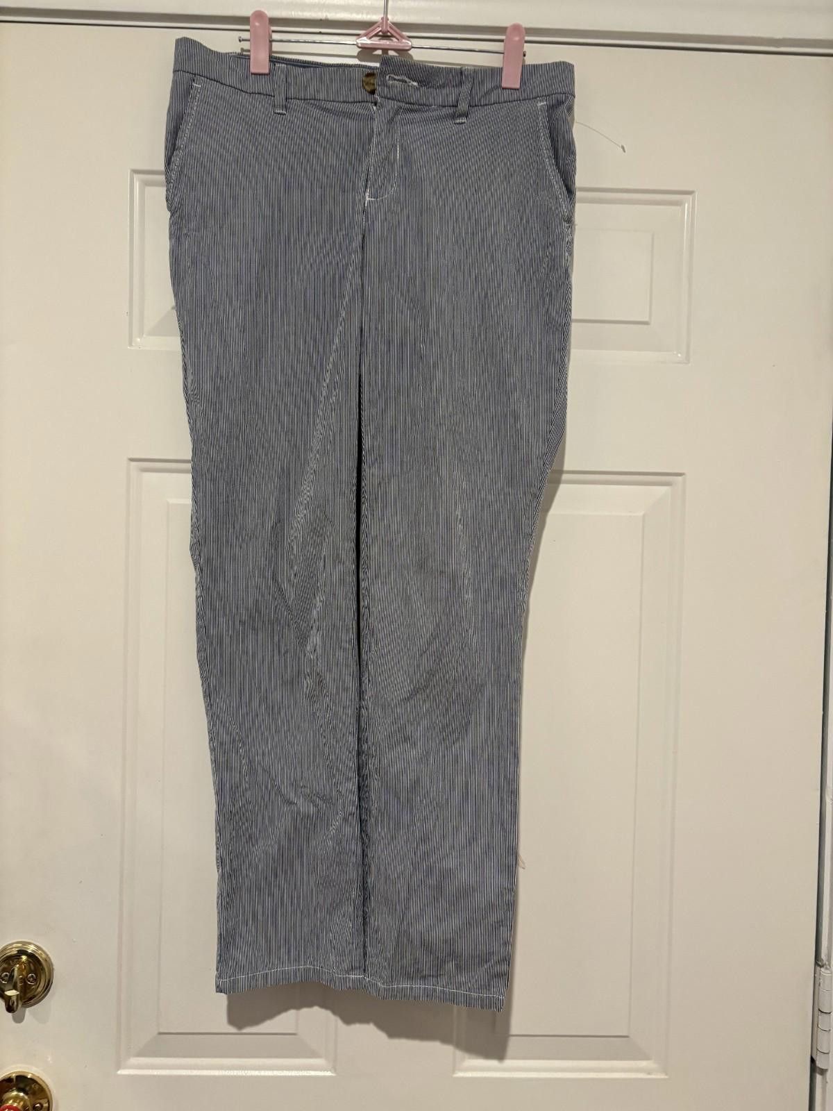 Tommy Hilfiger Womens sz 4 Tommy Hilfiger blue/white striped pants #367 Size 27" / US 4 / IT 40 - 1 Thumbnail