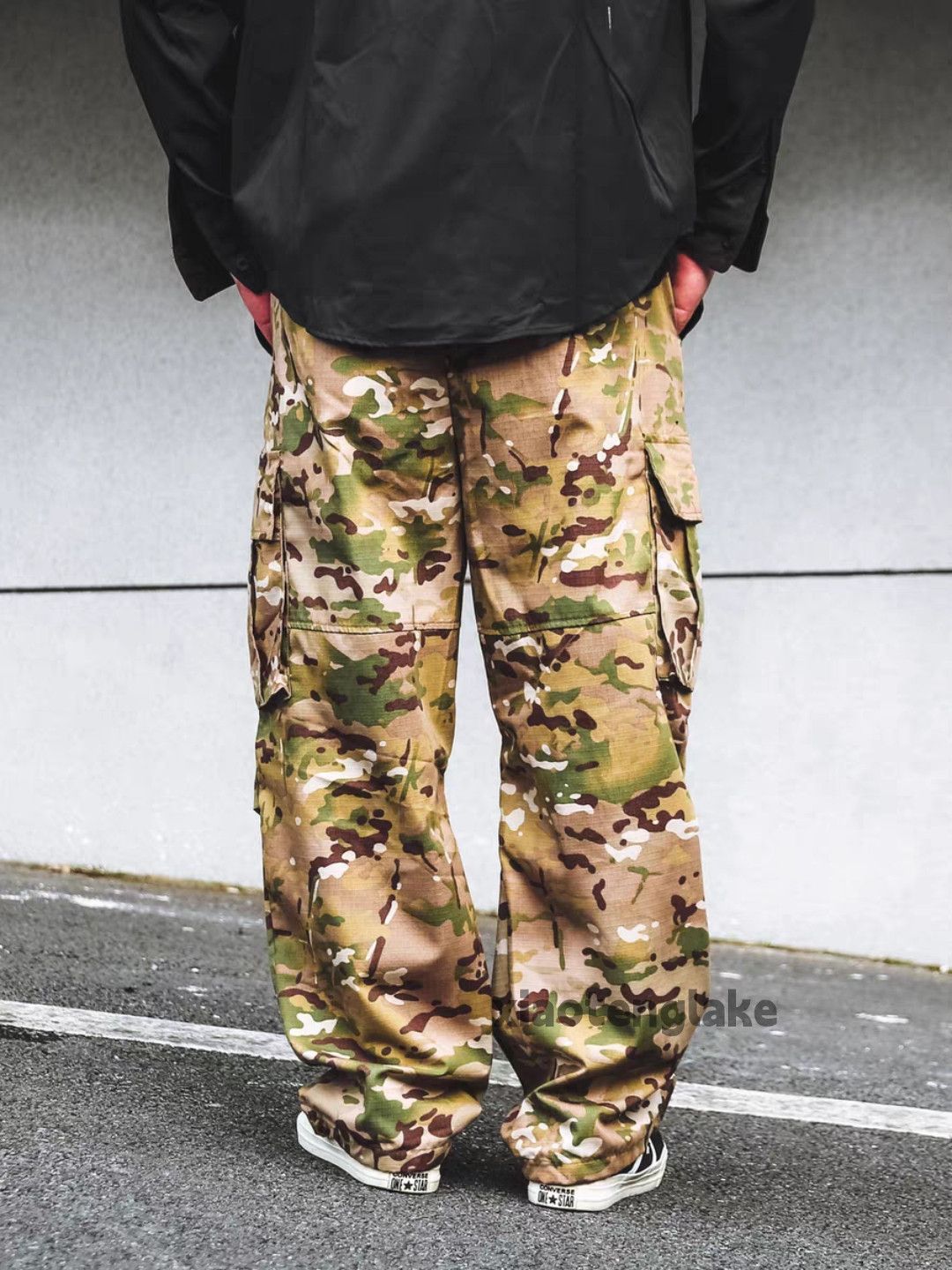 Vintage Unisex outdoor military tactical camo hiphop cargo pants Size US 32 / EU 48 - 2 Thumbnail