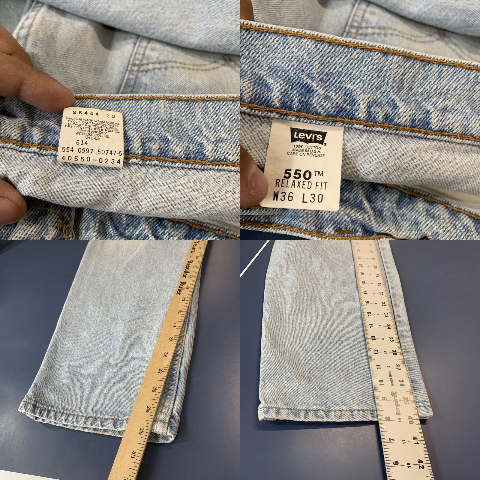Levi's Keywords: "Vintage 90s Levi'S 550 Size US 36 / EU 52 - 9 Thumbnail