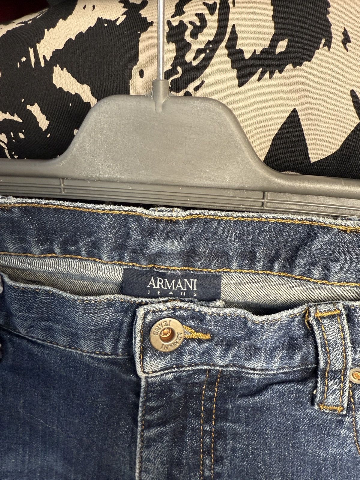Armani Vintage Armani jeans distressed jeans pant Size US 34 / EU 50 - 6 Thumbnail