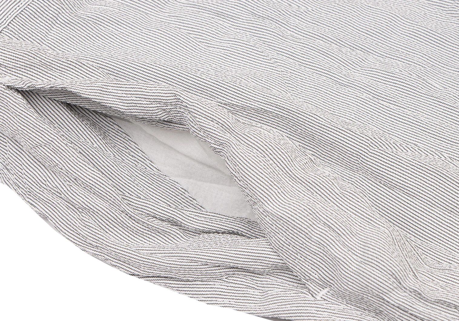 Issey Miyake Pleated Stripe Pants in Gray and White Size US 34 / EU 50 - 6 Thumbnail